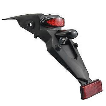 Motorcycle rear mudguard with LED tail light universal fit