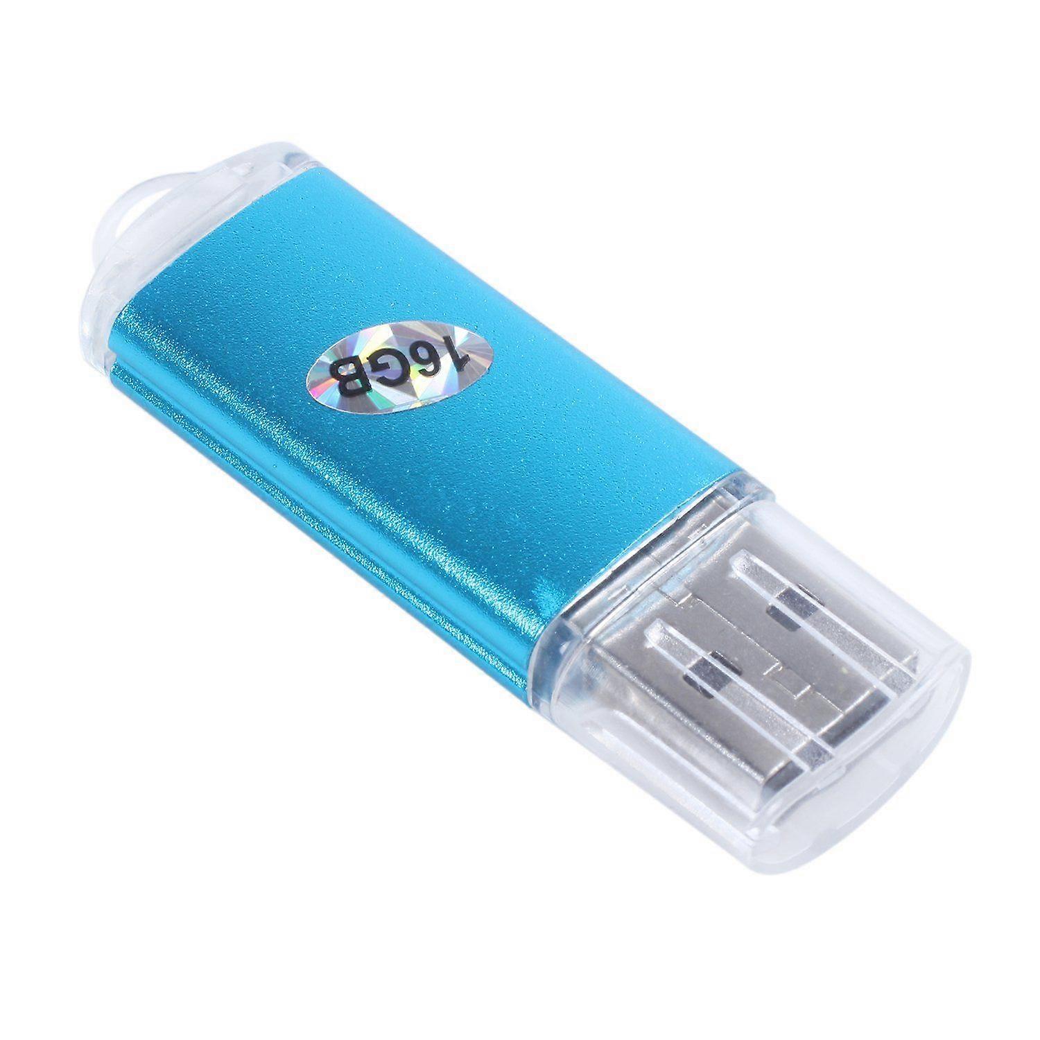 USB Memory Stick Flash Pen Drive U Disk for PS3 PC TV Color:Blue capacity:16GB