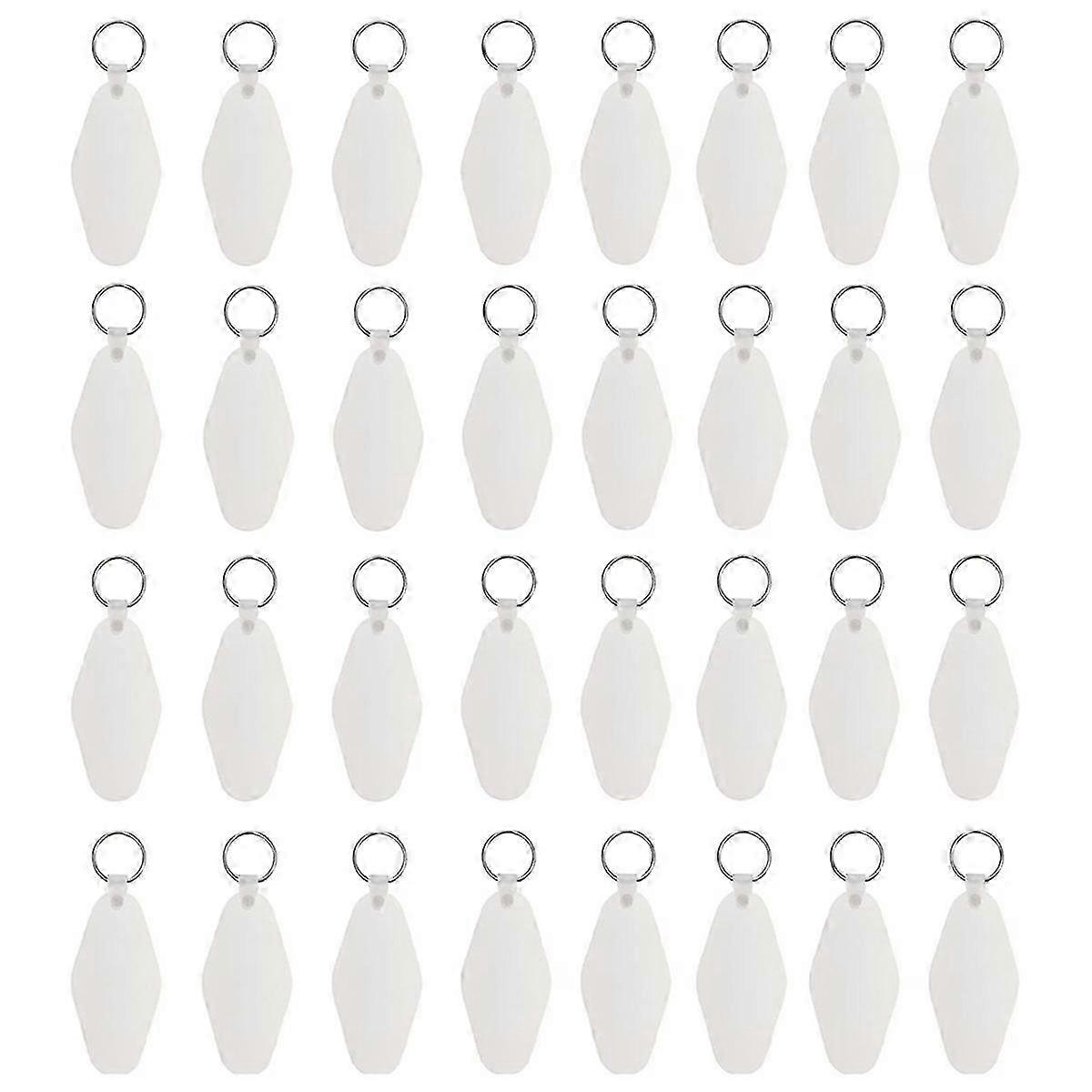 32pcs Sublimation Blank Hotel Motel Keychain printing Keychains