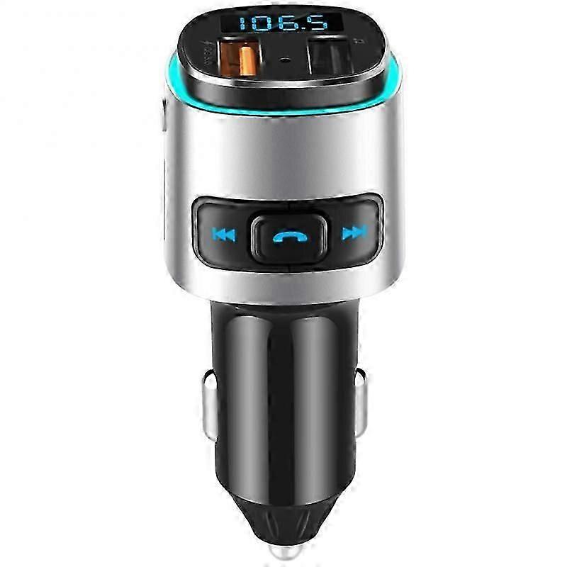 Bluetooth FM Transmitter with Quick Charge 3.0 for Wireless Music in Car