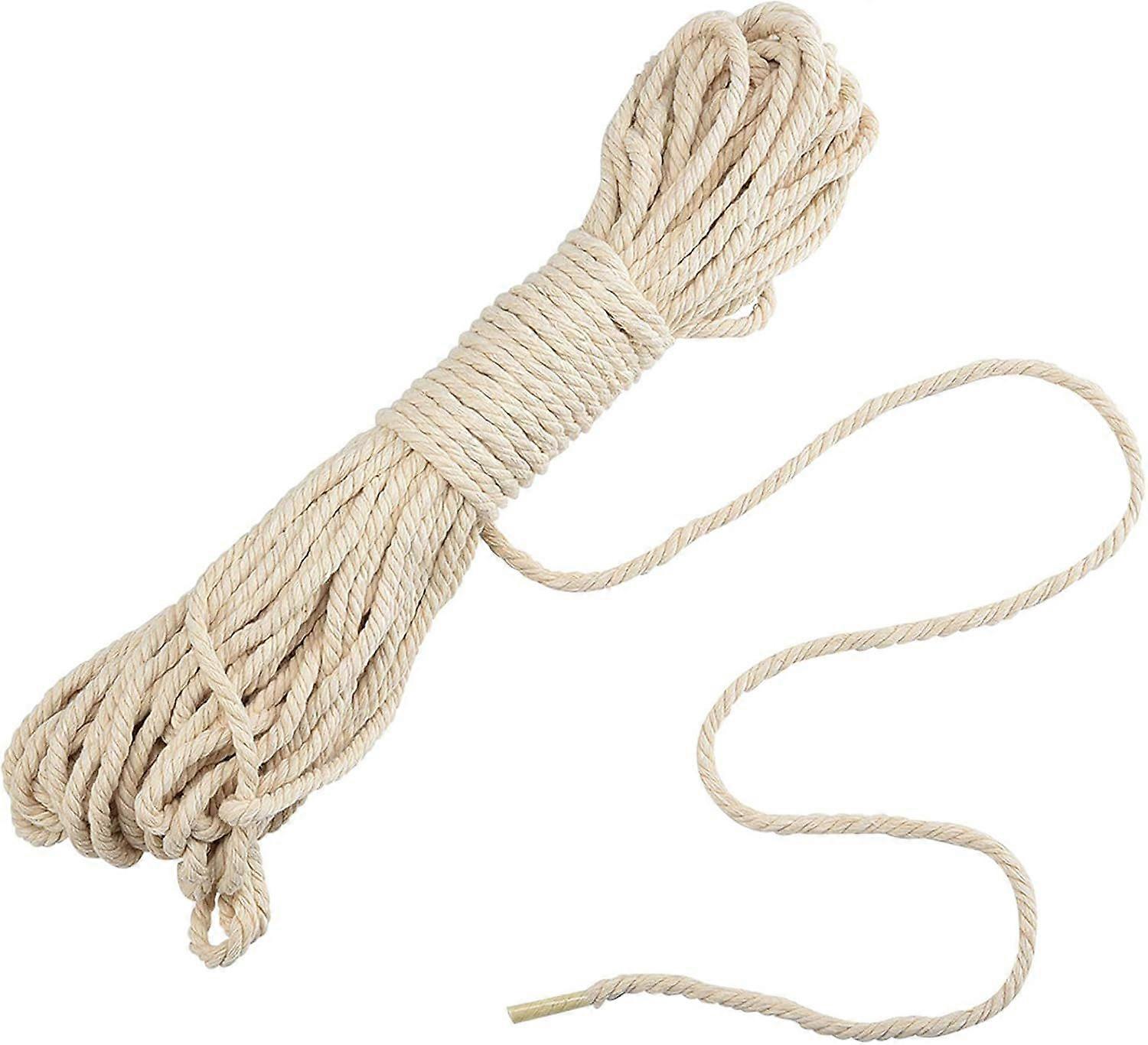 Macrame Rope 5mm x 50m, Macrame Cotton Thread, Cotton Macrame Thread Twine Cotton Rope, Ma