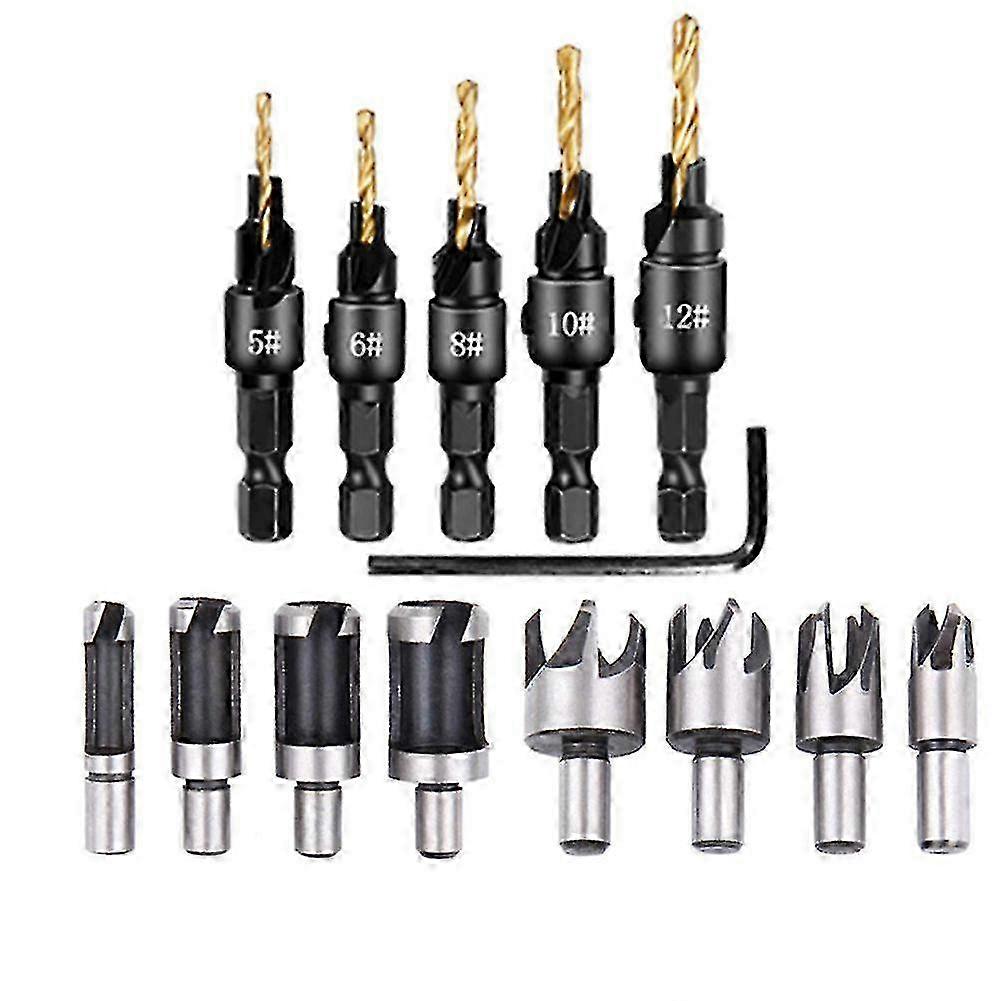 2025 Wood Countersink Drill Bit Set Professional Woodworking Screw Hole Tool