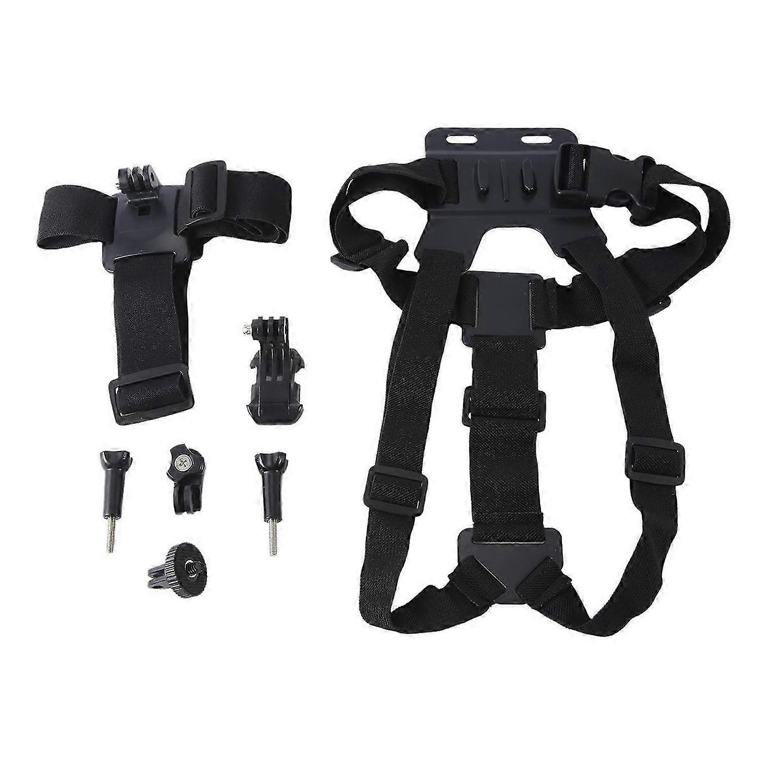 Riding Head Strap Chest Mount Strap Harness Kit for GoPro