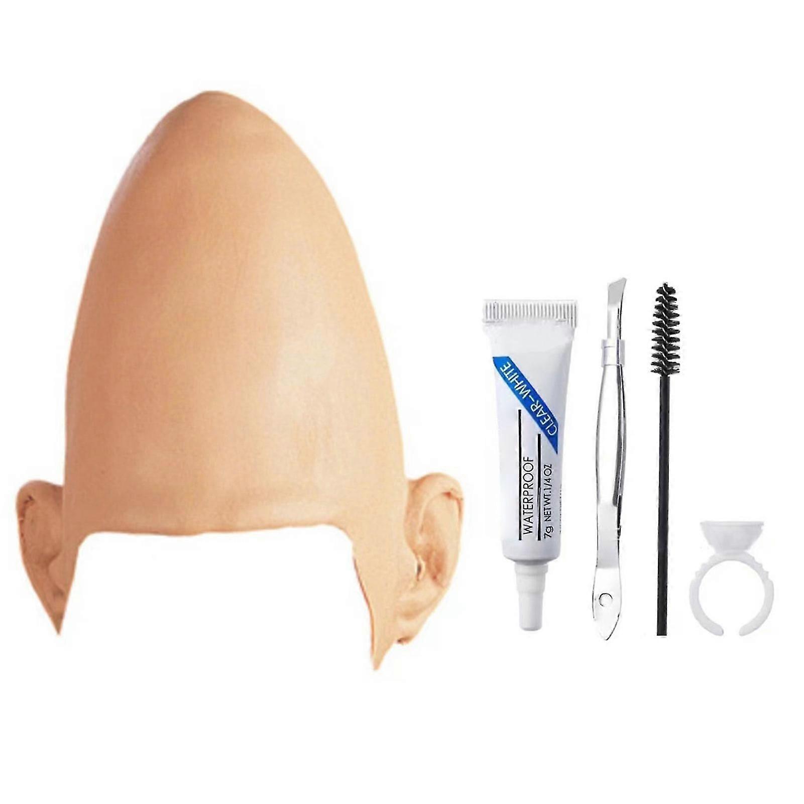 Latex Makeup Bald Head Caps Party Simulation Soft Bald Caps For Halloween Parties Supply