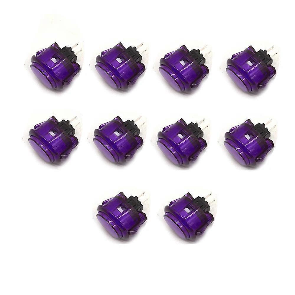 10x Clear Push Button Set 24mm 30mm For Arcade Game Console Sanwa Style -