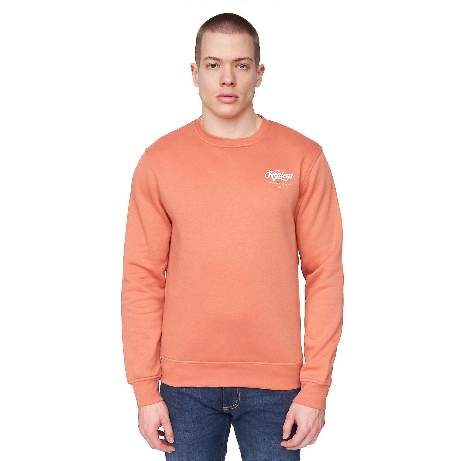 Henleys Scripthen Crew Sweatshirt Brick Red
