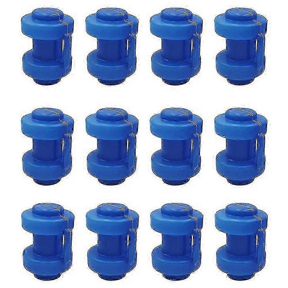 12 Pcs Trampoline Caps 25 Mm,trampoline End Caps For Attaching The Safety Net To The Net Poles Of T-Good