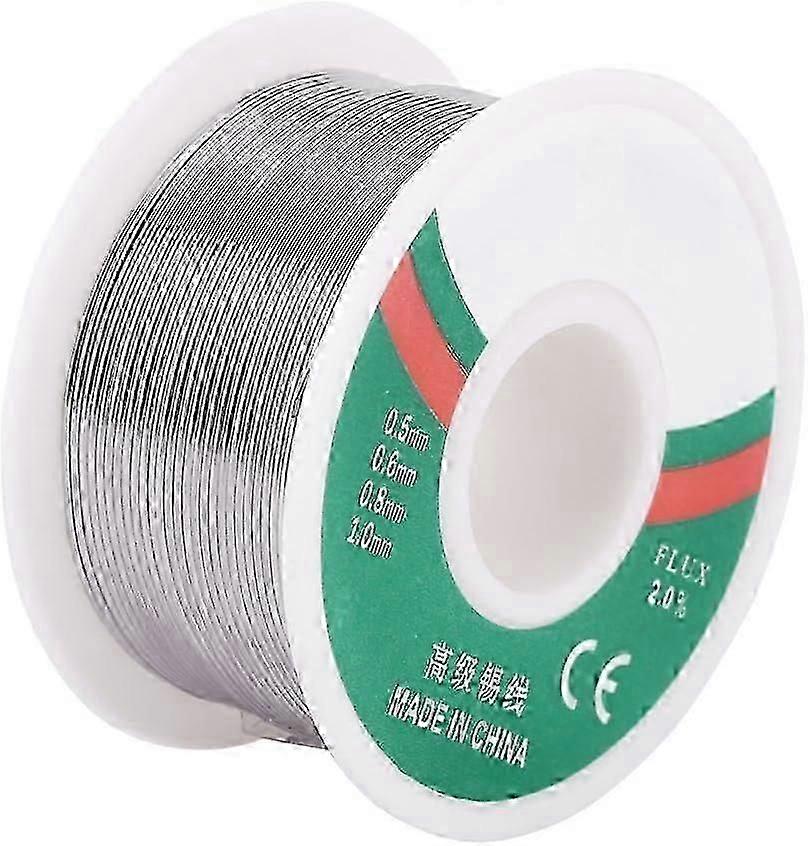 Lead-Free Solder Wire Spool - 0.8mm/100g with Rosin Core Flux for Safe Soldering