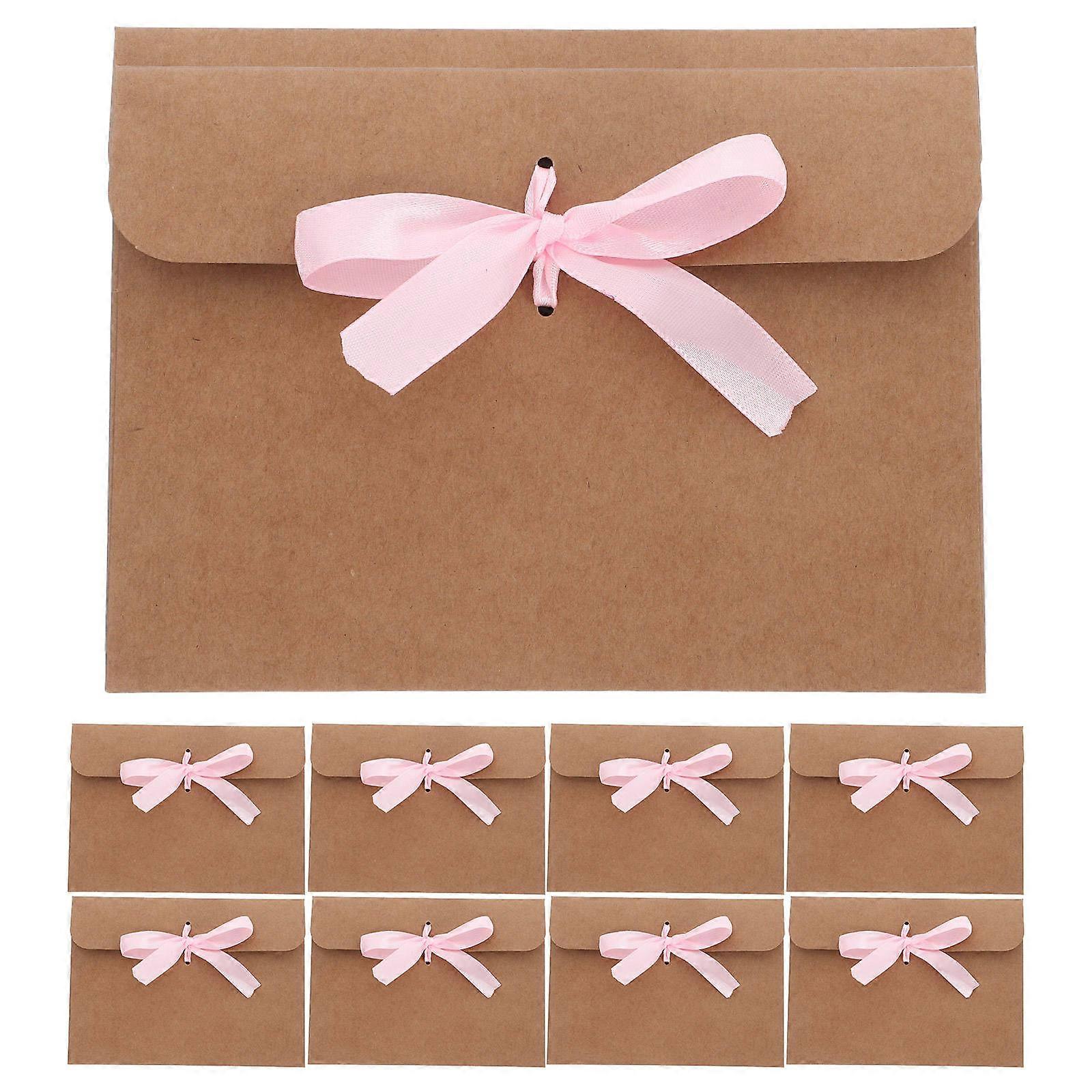 Butterfly Bow Envelope Paper Envelope with Ribbon for Special Occasions 50Pcs