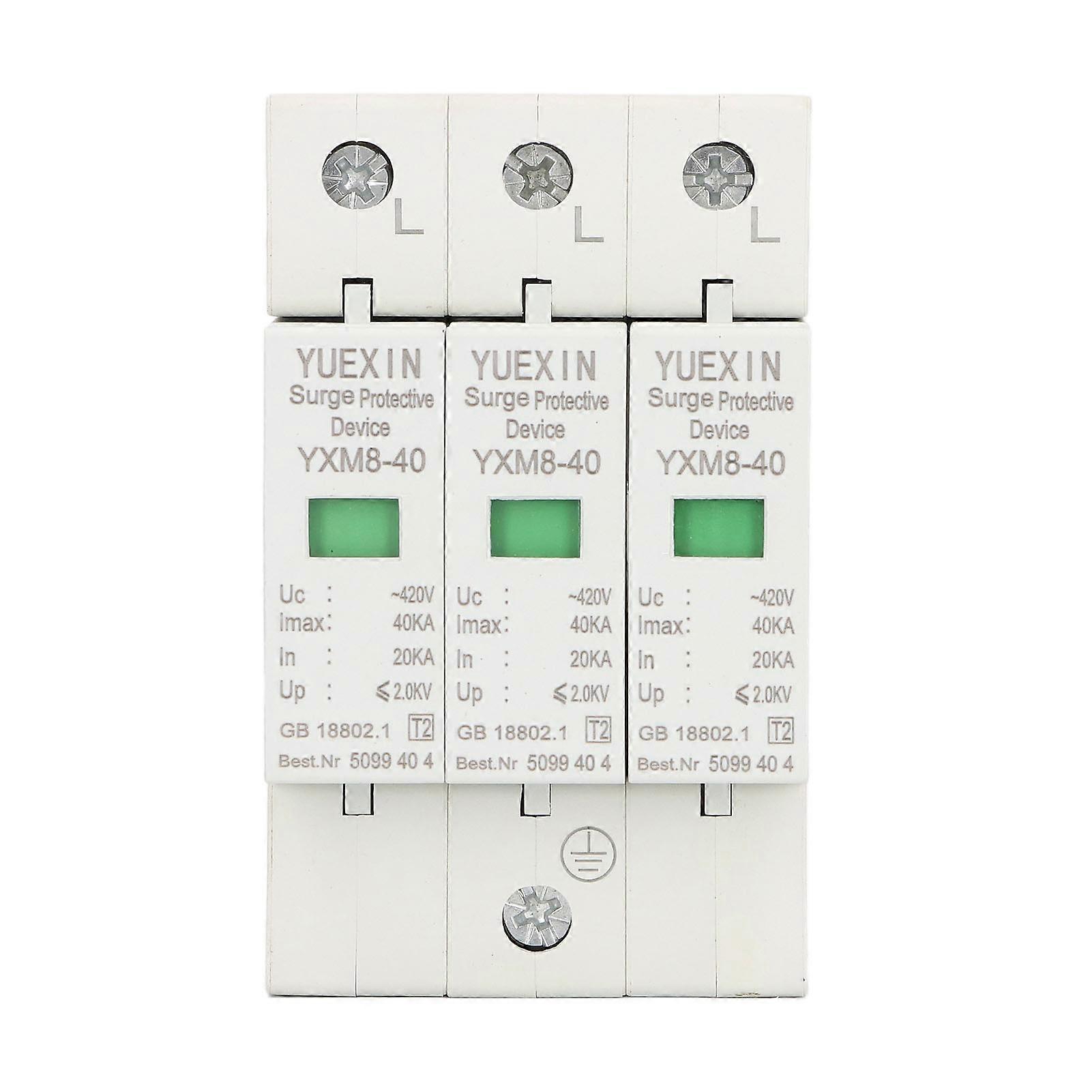 Dispositif de protection contre les surtensions 3P 40KA 420V, protection contre les surtensions pour la sécurité
