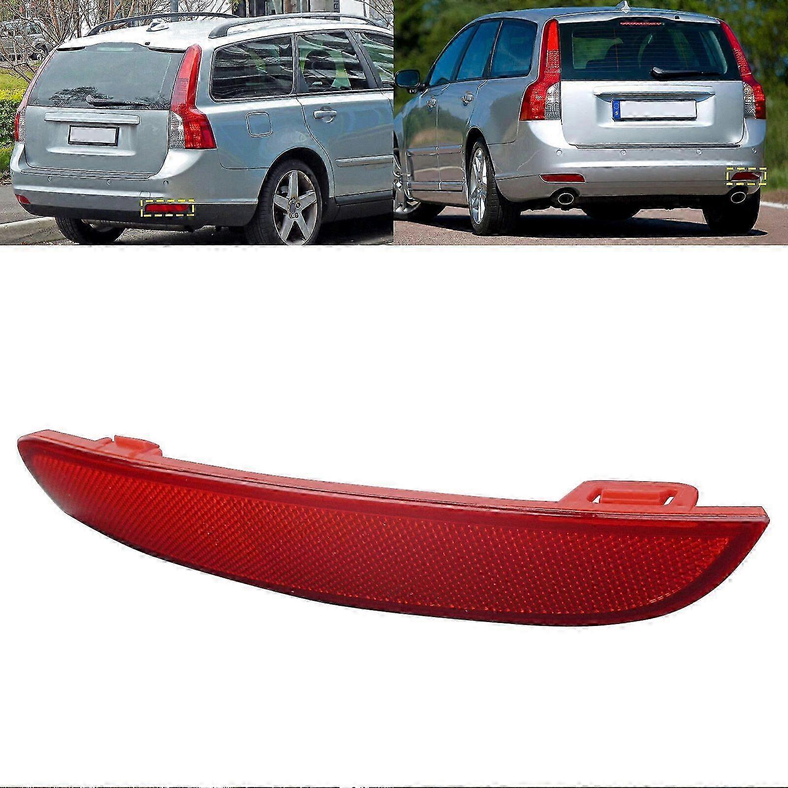 No light reflector for Volvo S40 V50, right rear 2008-2015 bumper part