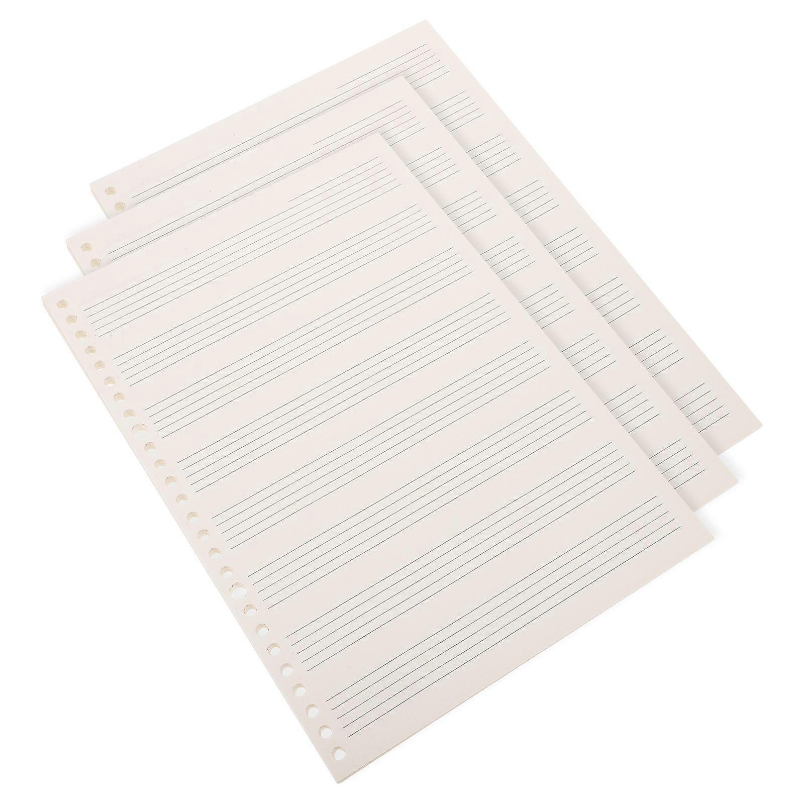 Musical Notation Book for Writing 3Pcs Staff Manuscript Paper Notebook