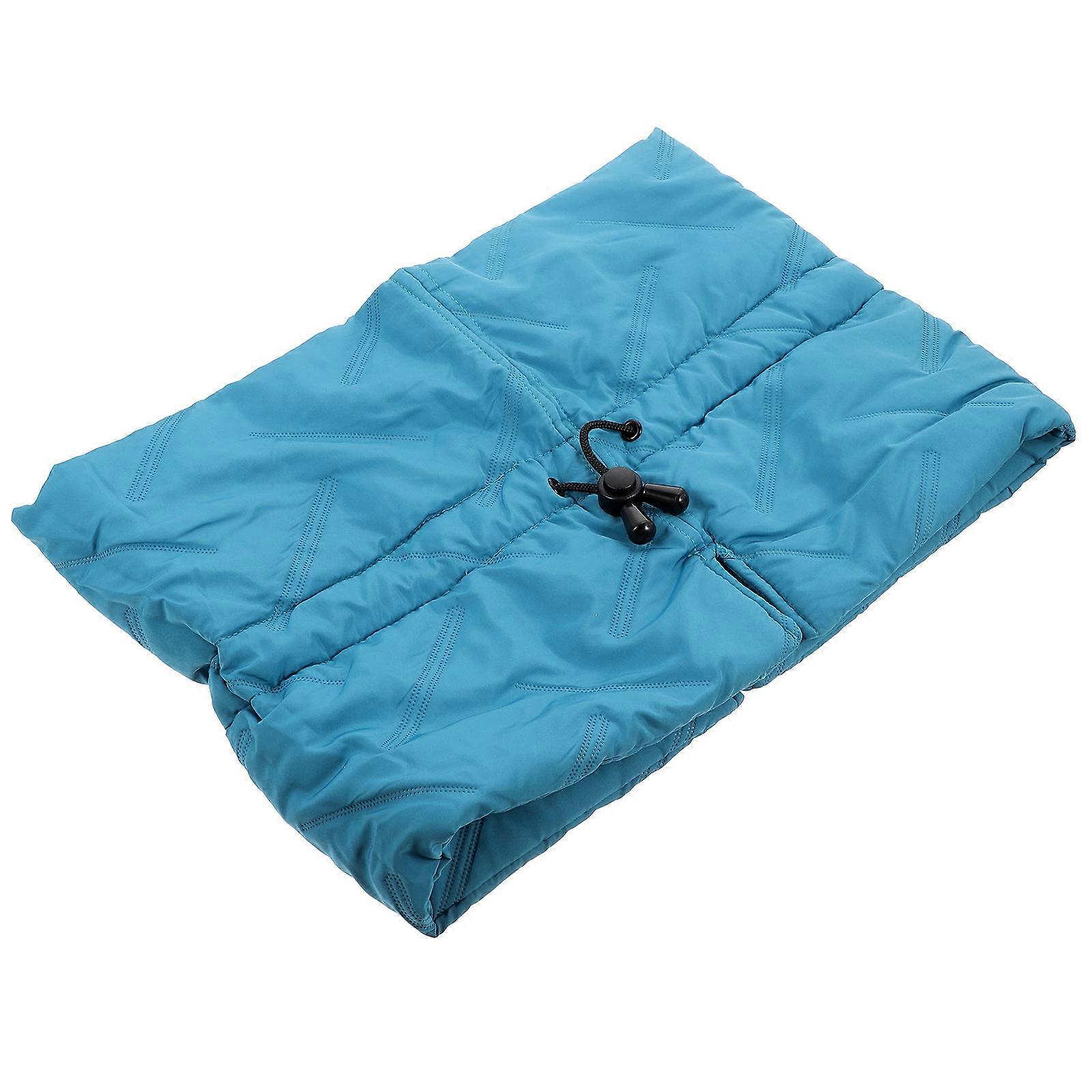 Anti-Licking Cat Collar for Recovery Post-Surgery Blue Polyester Comfortable Wearing 1Pack