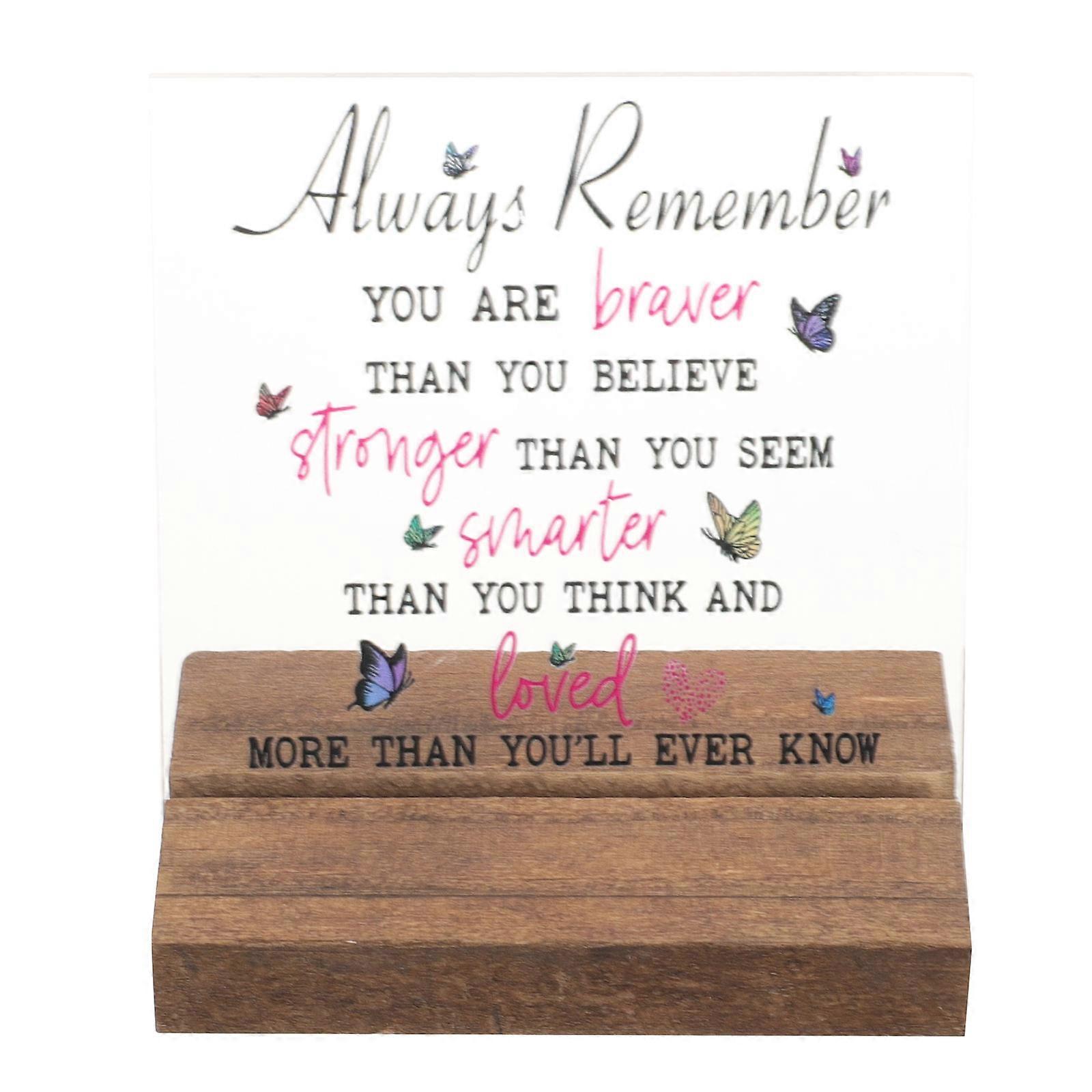 Inspirational Desk Sign Office Table Sign for Encouragement 3Pcs with Stand