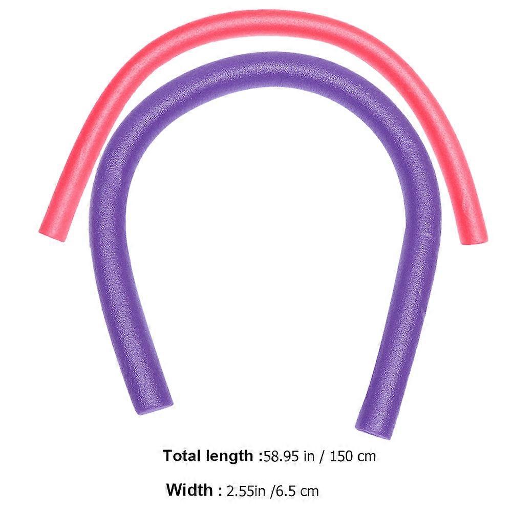 Floating Pool Noodles Swimming Aid Swimming Equipment Assorted Color Epe Material 2Pack