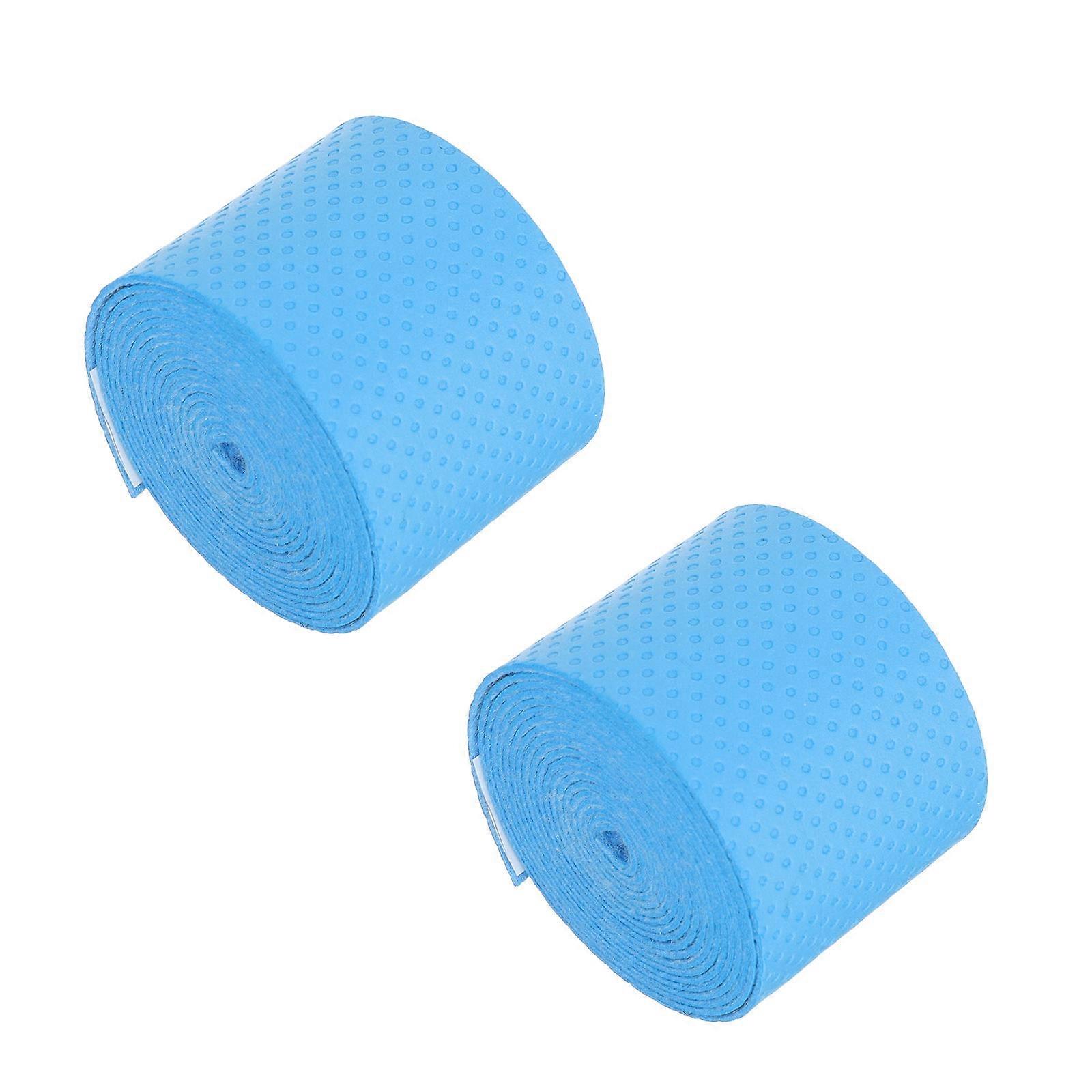 Sweat-Absorbent Drum Bands for Drummers Blue Pu Shock-Absorbing 2Set