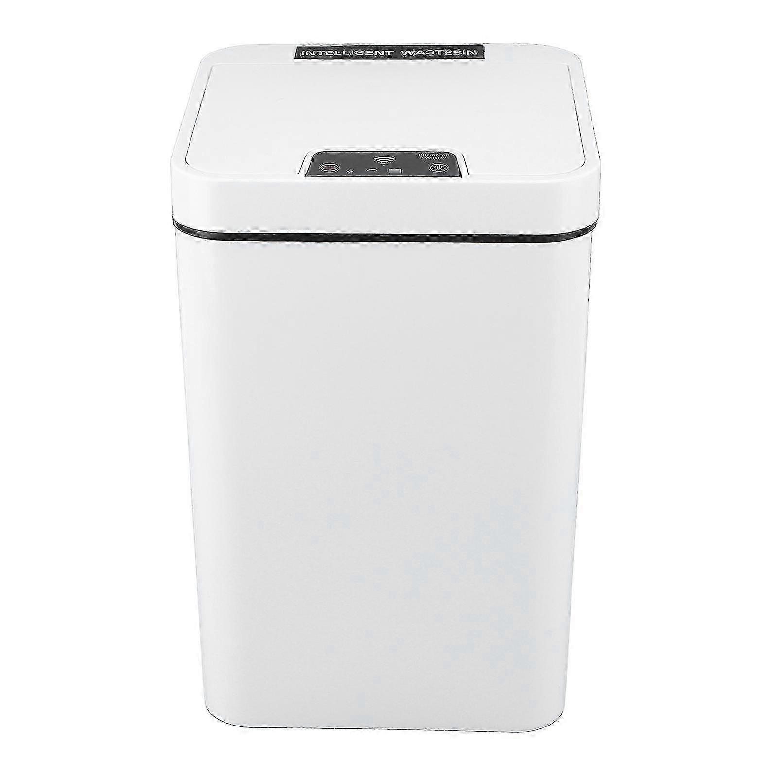 2025 Smart Trash Can 18L PP Plastic Motion Sensor Battery Type Automatic Touchless Garbage Bin for Bathroom Hotel Office