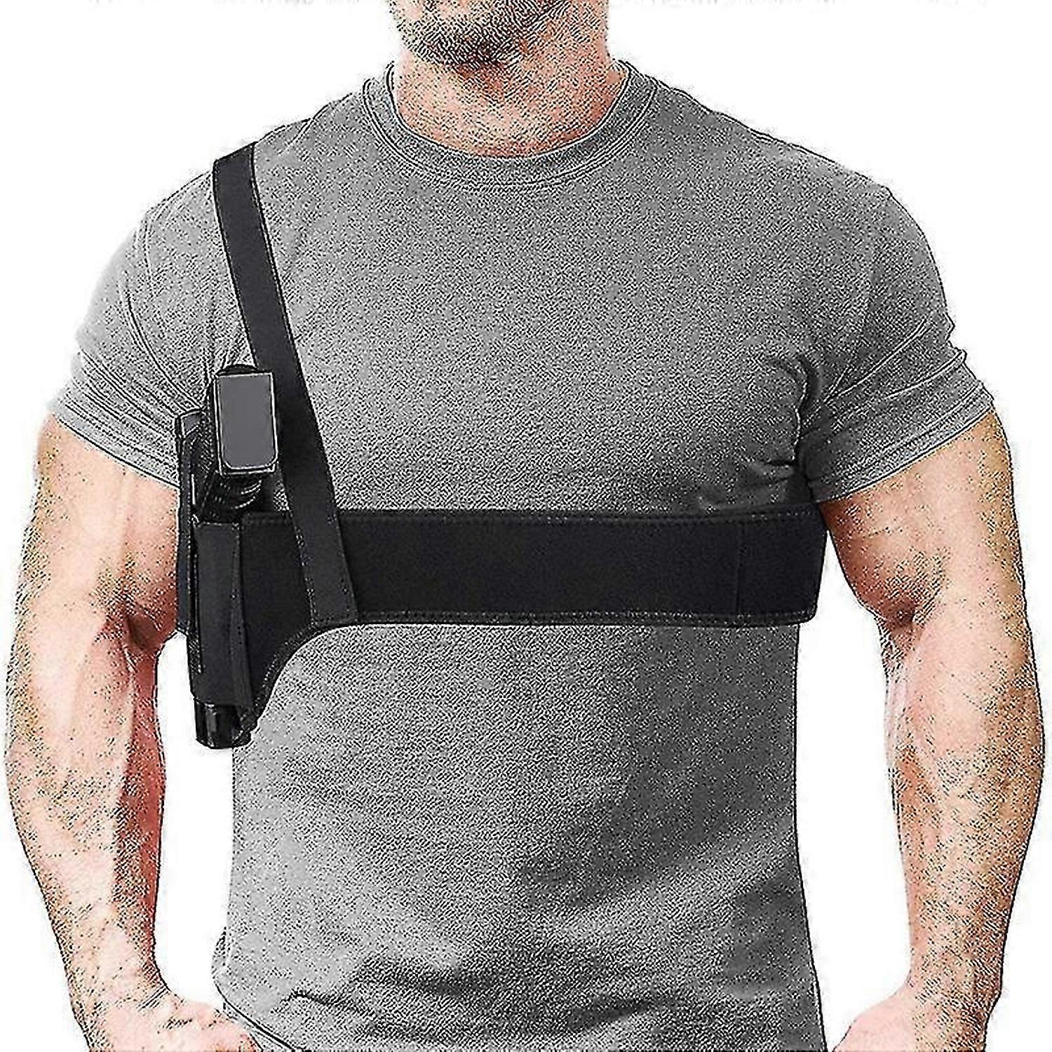 KINZON 1 tui de Pistolet Tactique tui d'paule Dissimulation Profonde, Bande de Taille d'tui de Pistolet aisselle , tui Noir Durable pour Pistolet t
