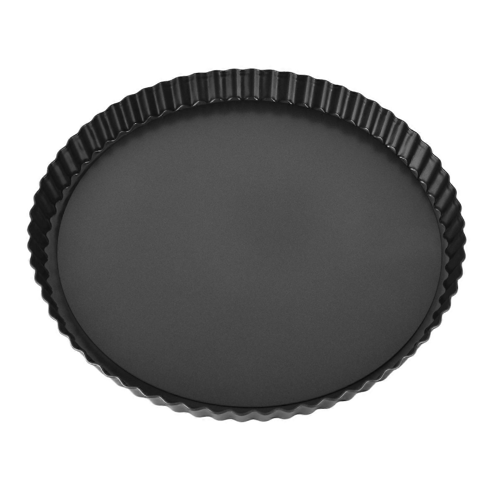 Forma de torta profunda antiaderente de aço carbono de 13 polegadas com fundo removível