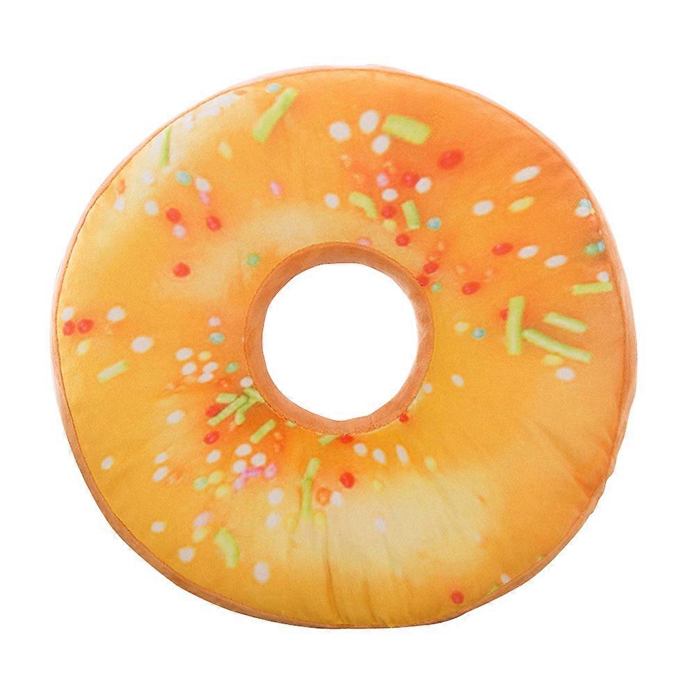 Donut Cushion Plush Pillow Suitable for Rest Use Mango Throw Pillow