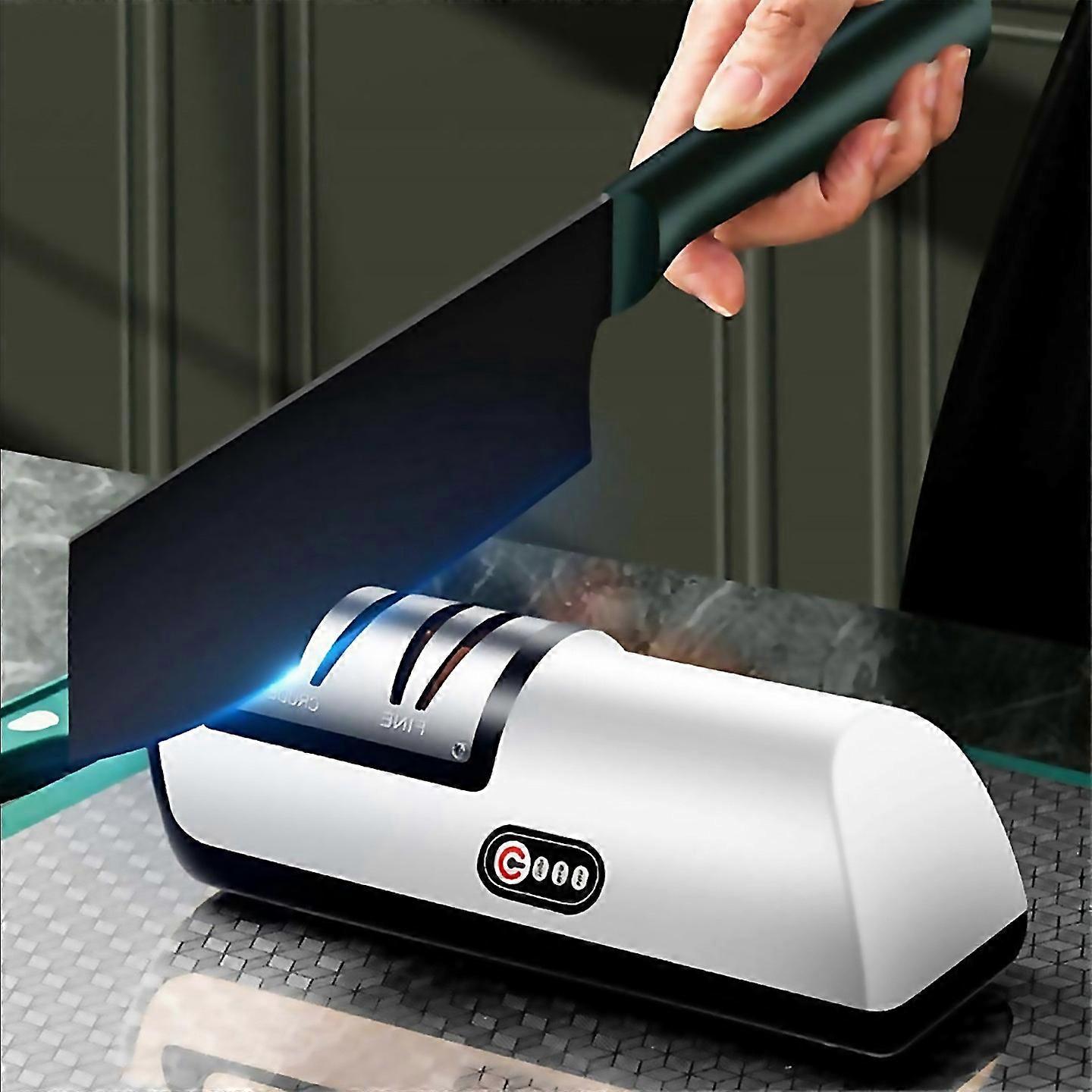 For Electric Knife Sharpener Automatic Adjustable Kitchen Tool Yellow