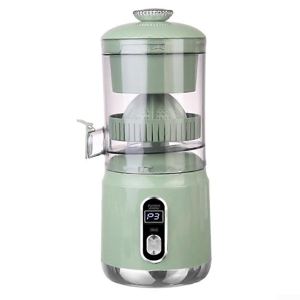 Electric Citrus Juicer 12000 RPM OneTouch Operation Easy Clean LCD Display Fits Lemons Limes Oranges Up To 110mm Green