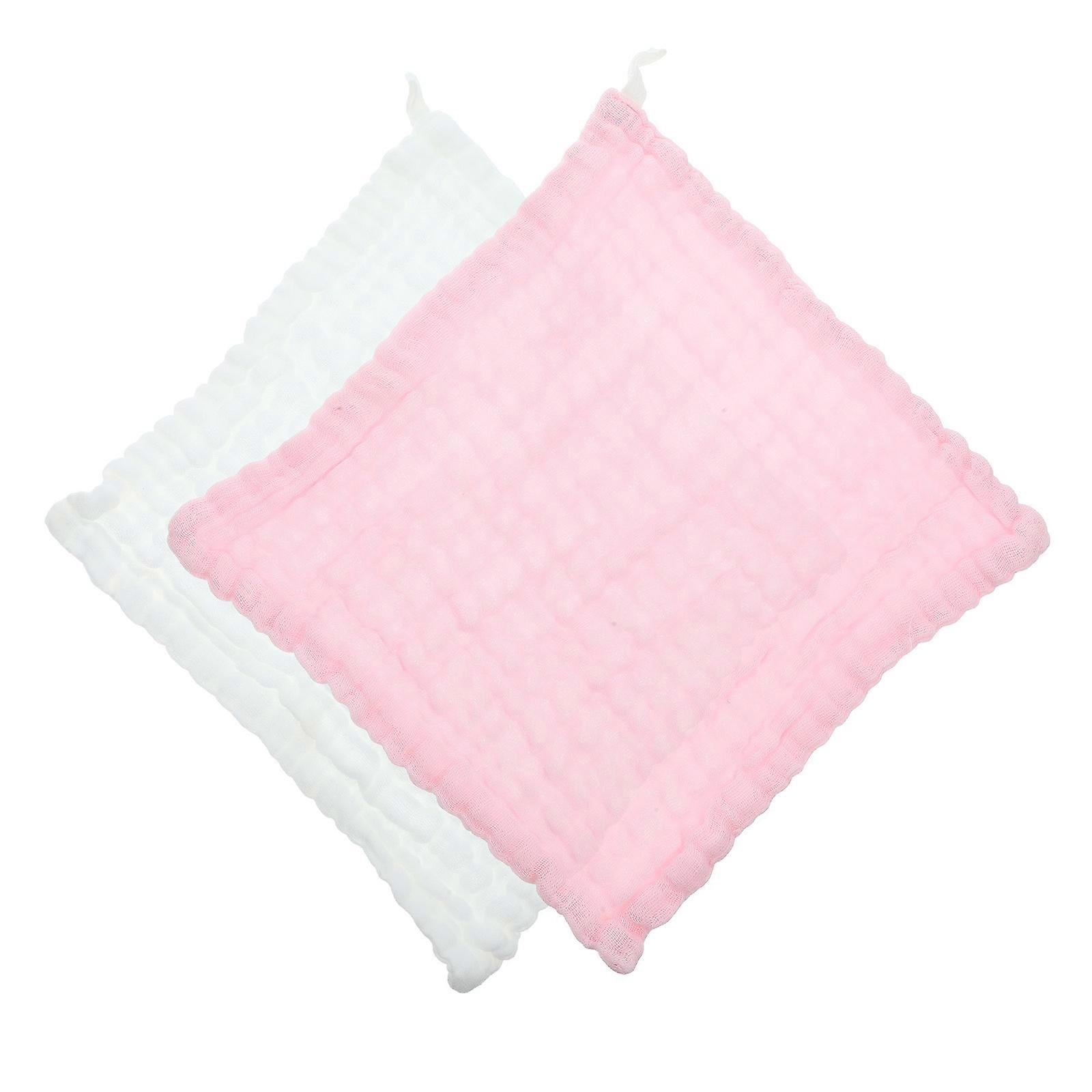 Toddler Burp Cloth Cotton for Baby with 2Pcs Absorbent Soft Washcloth