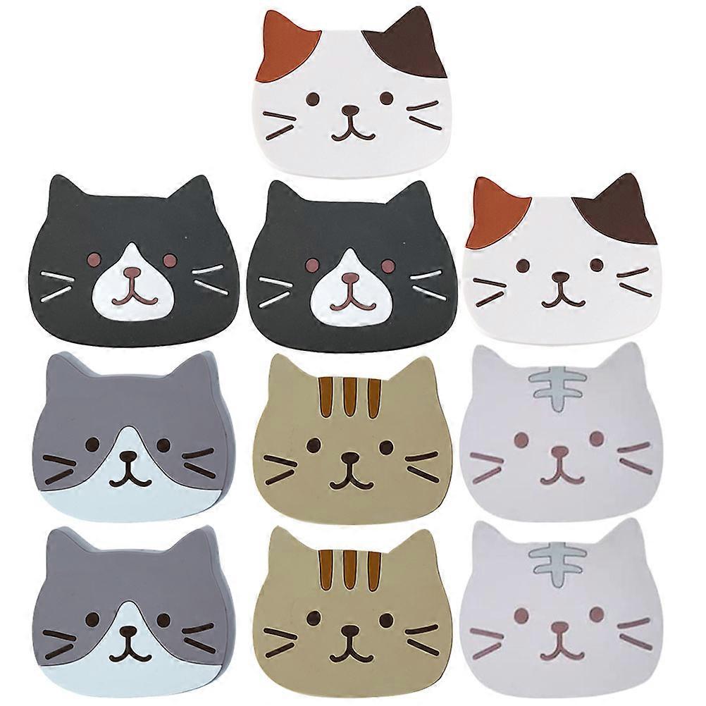 Anti-Slip Cat Pattern Heat-Resistant Bottle Mats for Home 40Pcs