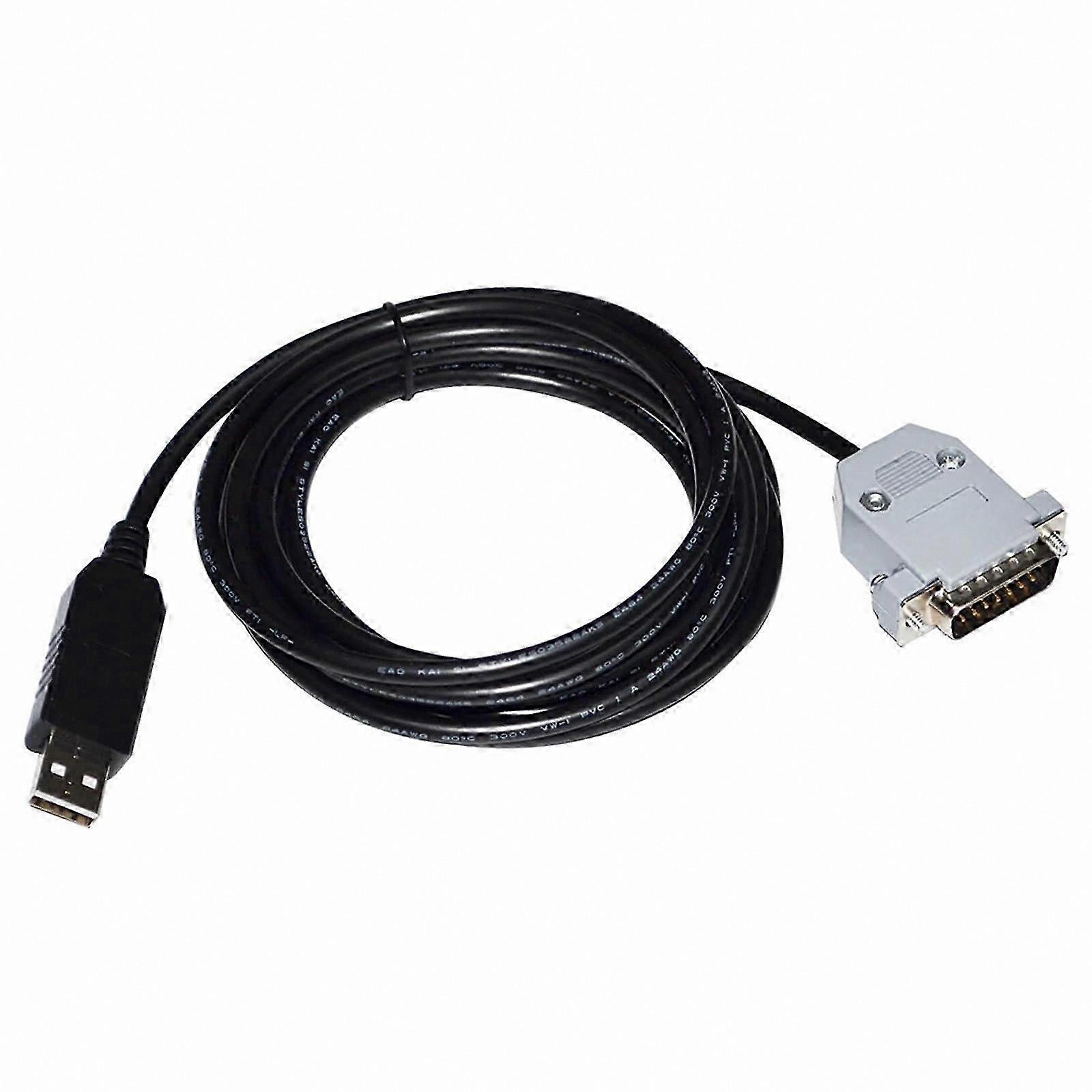 Adaptador macho USB para D-SUB 15 pinos DB15 de 3m para cabos de comunicação serial RS232