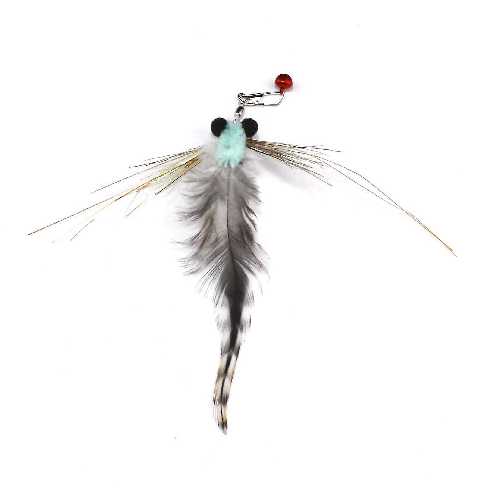 Floating Insect Cat Teaser Wand Replacement Head with Reflective Threads and