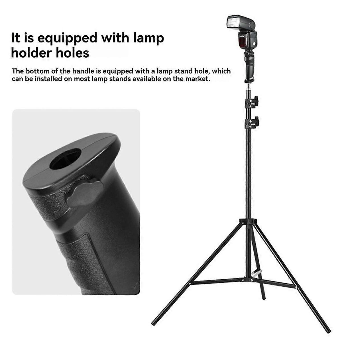 FG-40 Universal Non-Slip Flash Handle Hot Shoe Flash Grip Professional Flash Bracket Trigger Lamp Ho
