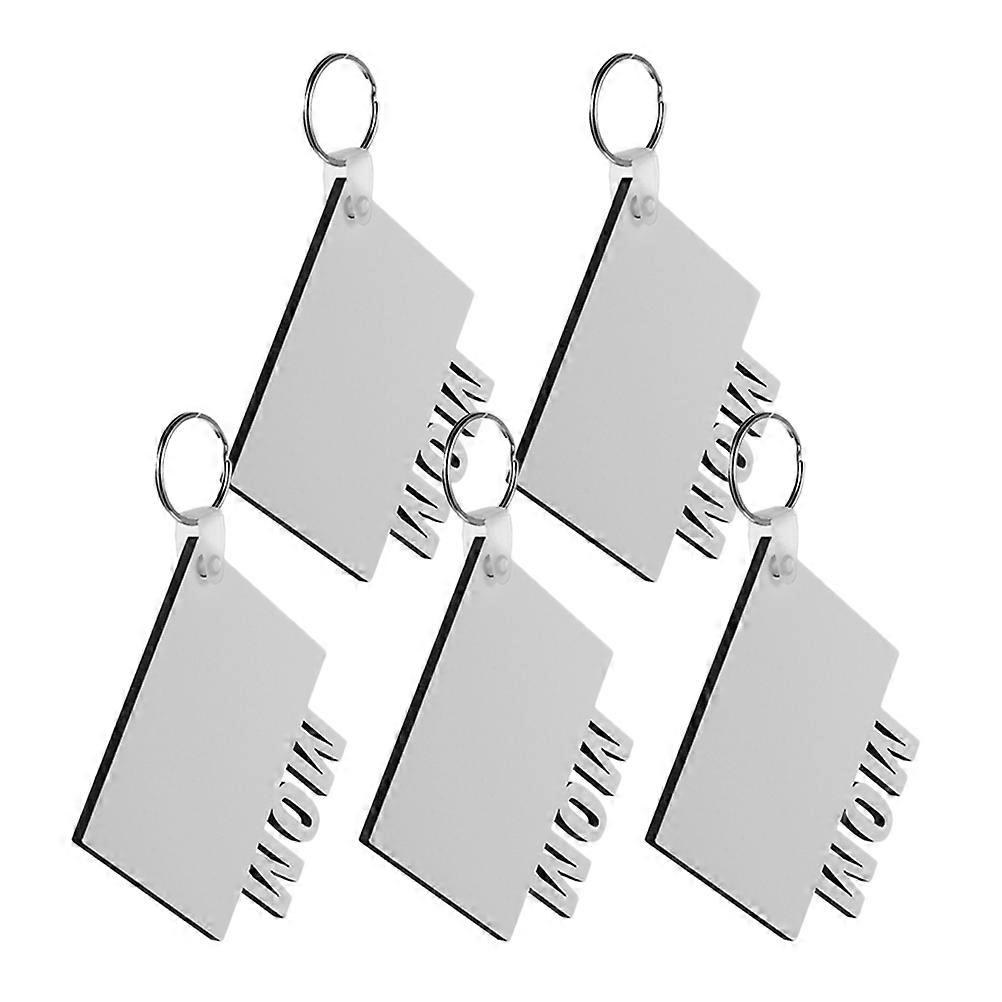 Medium-Density Fiberboard Sublimation Keychain Blanks for DIY 20 Pieces