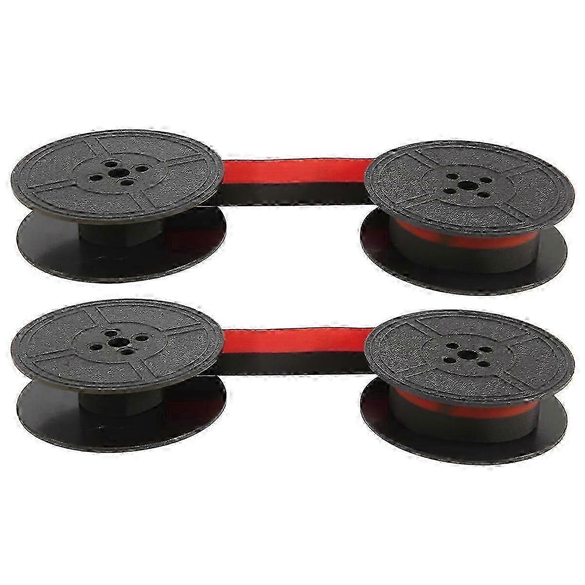 2Pack Typewriter Ribbon Twin Spool Typewriter Ribbon Red and Black Twin Spool Replacement Pack for Most Typewriter