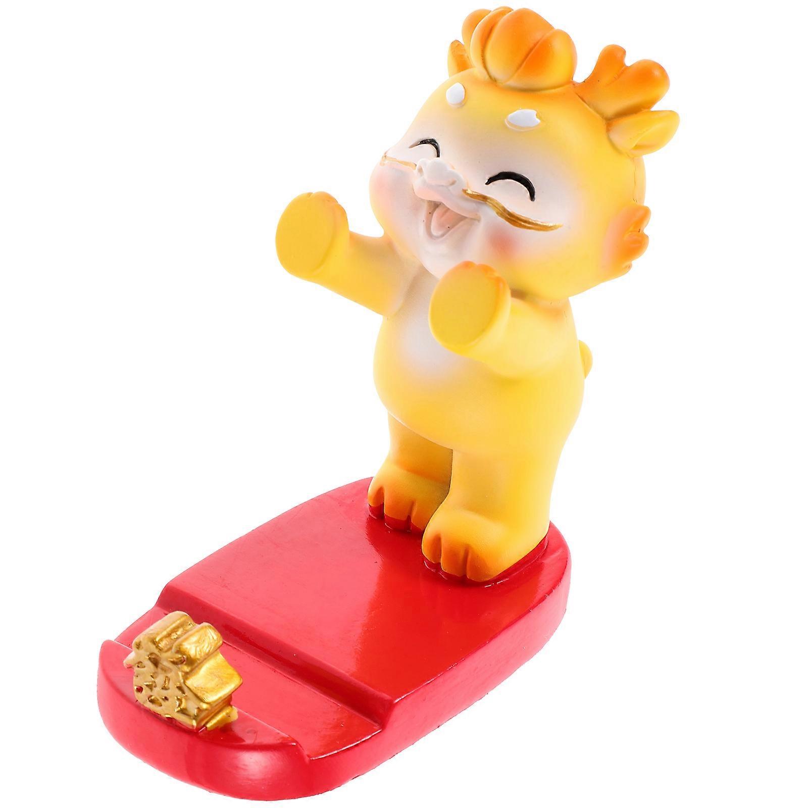Kawaii Cellphone Stand 3Pcs Dragon Style Tabletop Phone Rack Hands-free Support Durable Resin Material Perfect For Smartphone Use