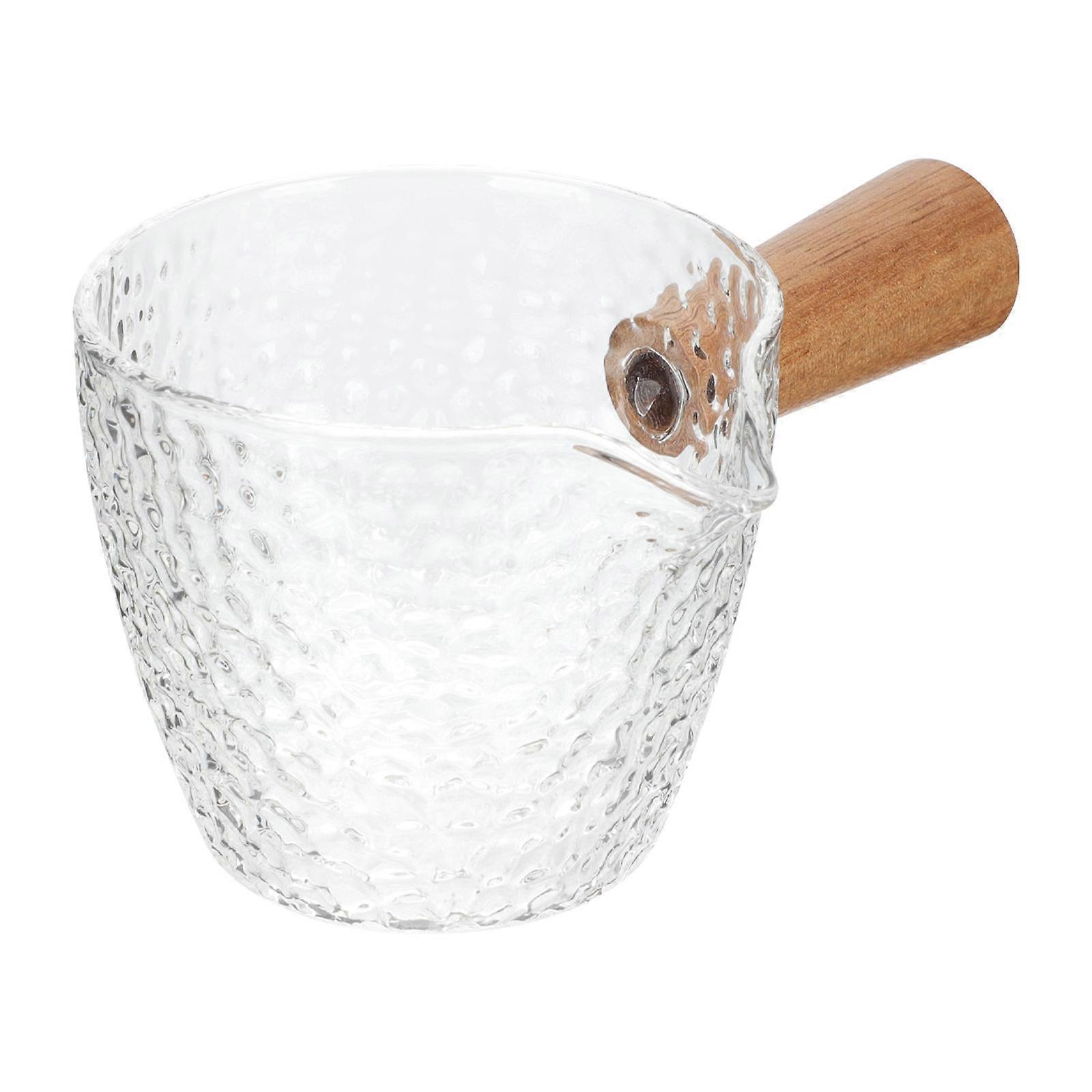 Espresso Milk Frothing Pitcher Glass Coffee Pitcher Small Clear Multi-Use Milk Pitcher For Home Use 100ml 1Pcs
