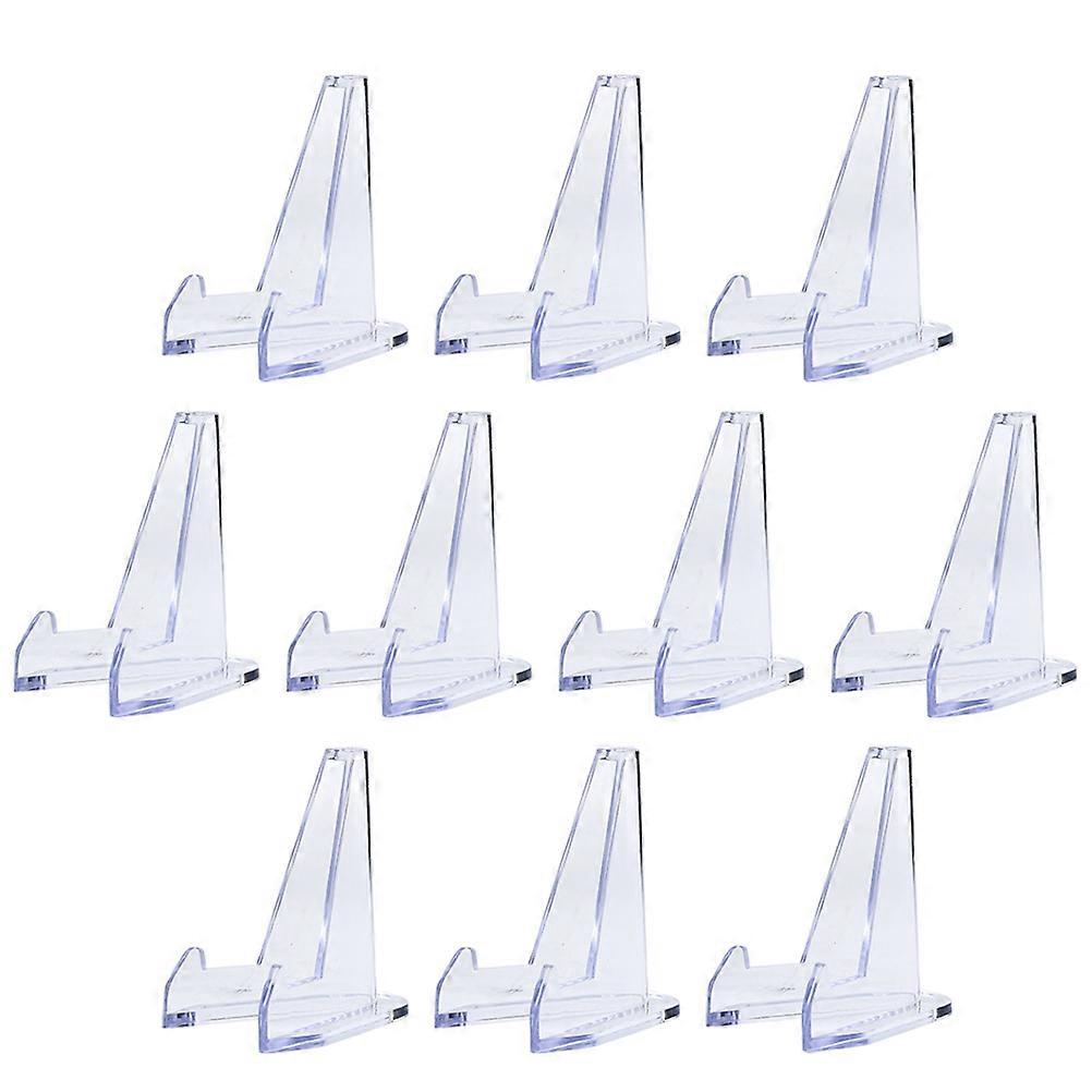 Acrylic Display Stand Card Stand for Storage Use 40Pcs Clear Picture Display Racks