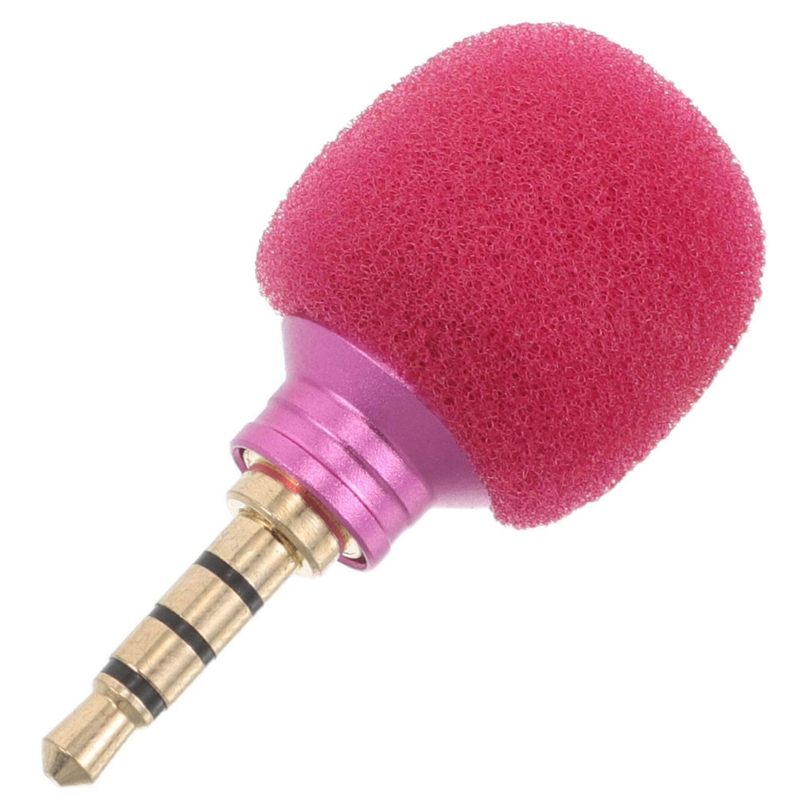 Compact Wireless Microphone For Outdoor Streaming And Travel With Plug And Play Convenience In Rosy Color 1Set