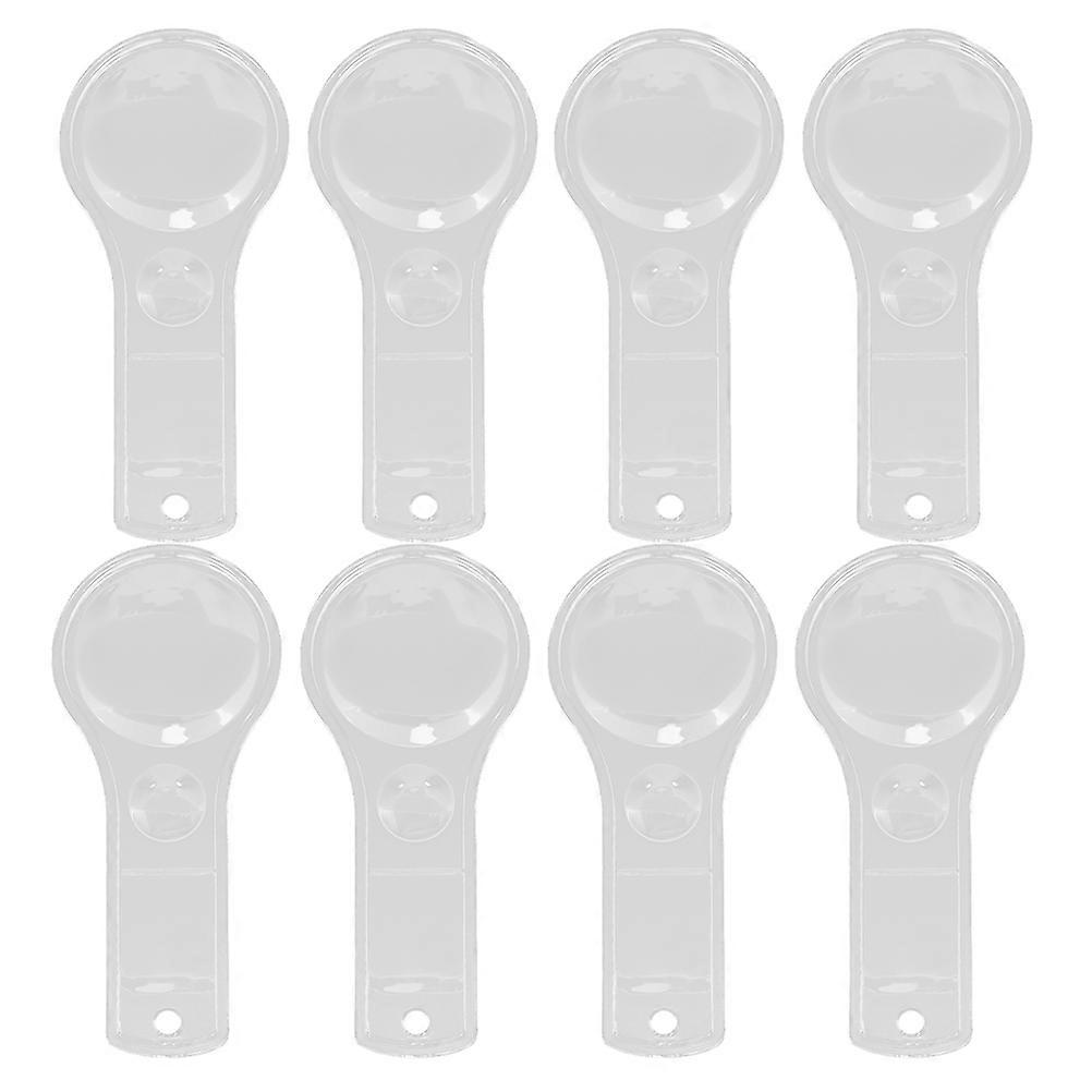 Hand Held Magnifying Glass Lightweight Handheld Magnifier For Reading Classroom And Home Use 8Pcs