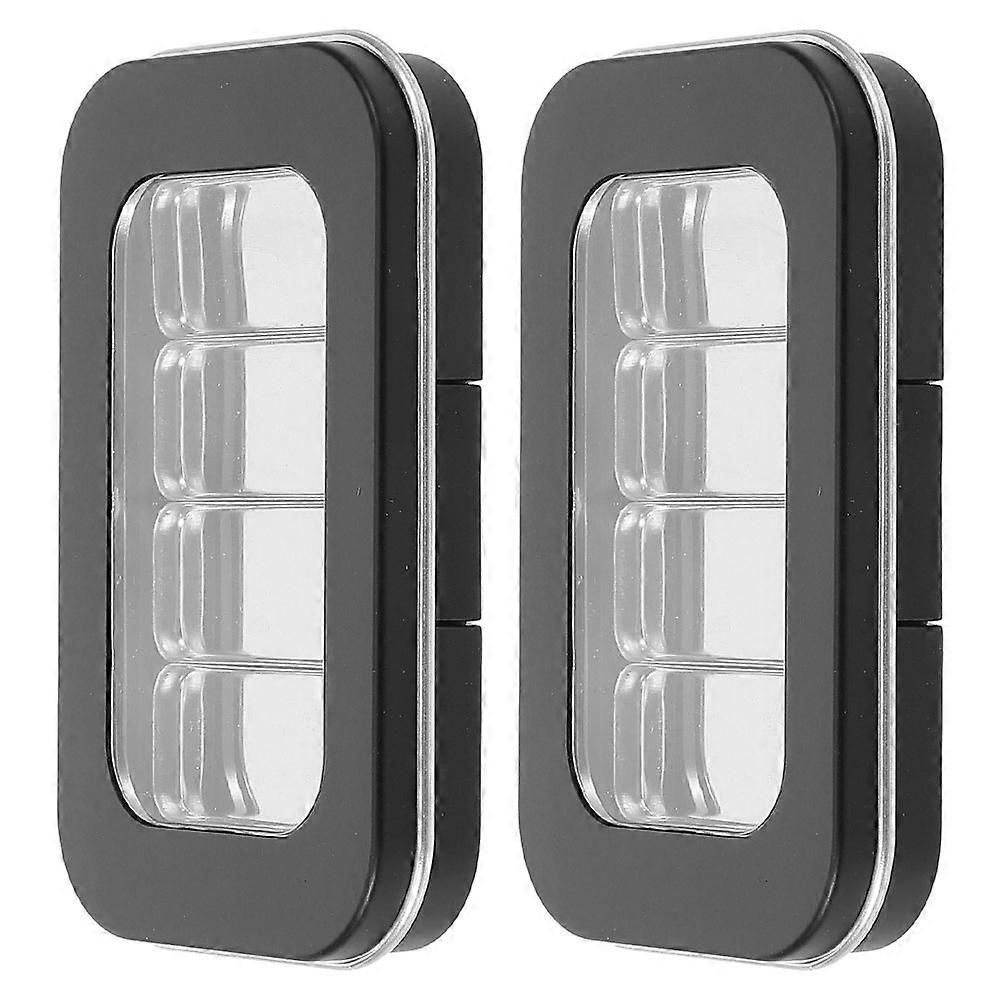 Magnetic Eyeshadow Tray Empty Makeup Pallets for Storage 4Pcs Black