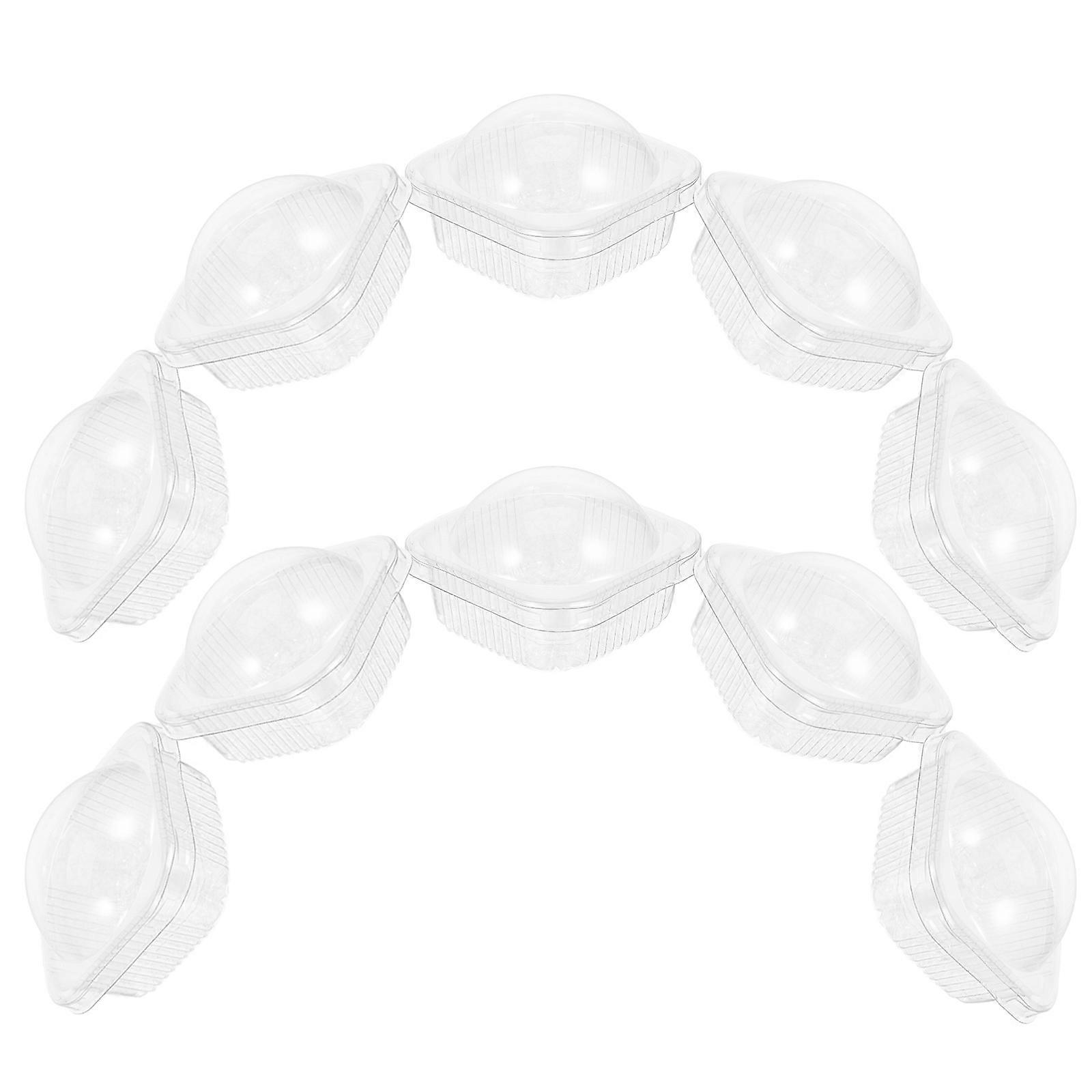 Cupcake Packaging Box Muffin Box for Cupcakes Made of Transparent Pet with Feature 50Pcs