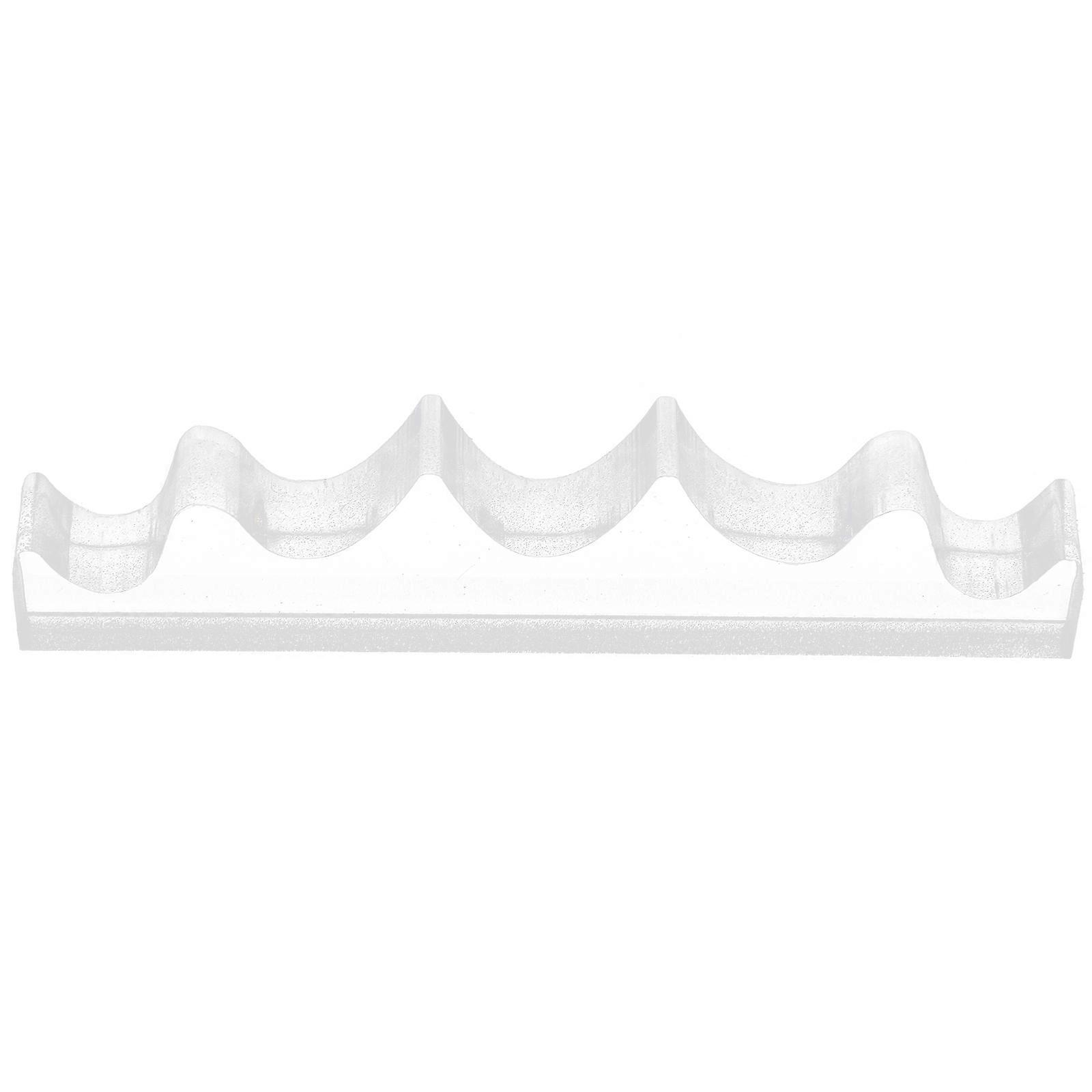 Electric Polisher Racks 2Pcs Transparent Manicure Tool Holder Stylish Organization For Home Use 10X2.5Cm