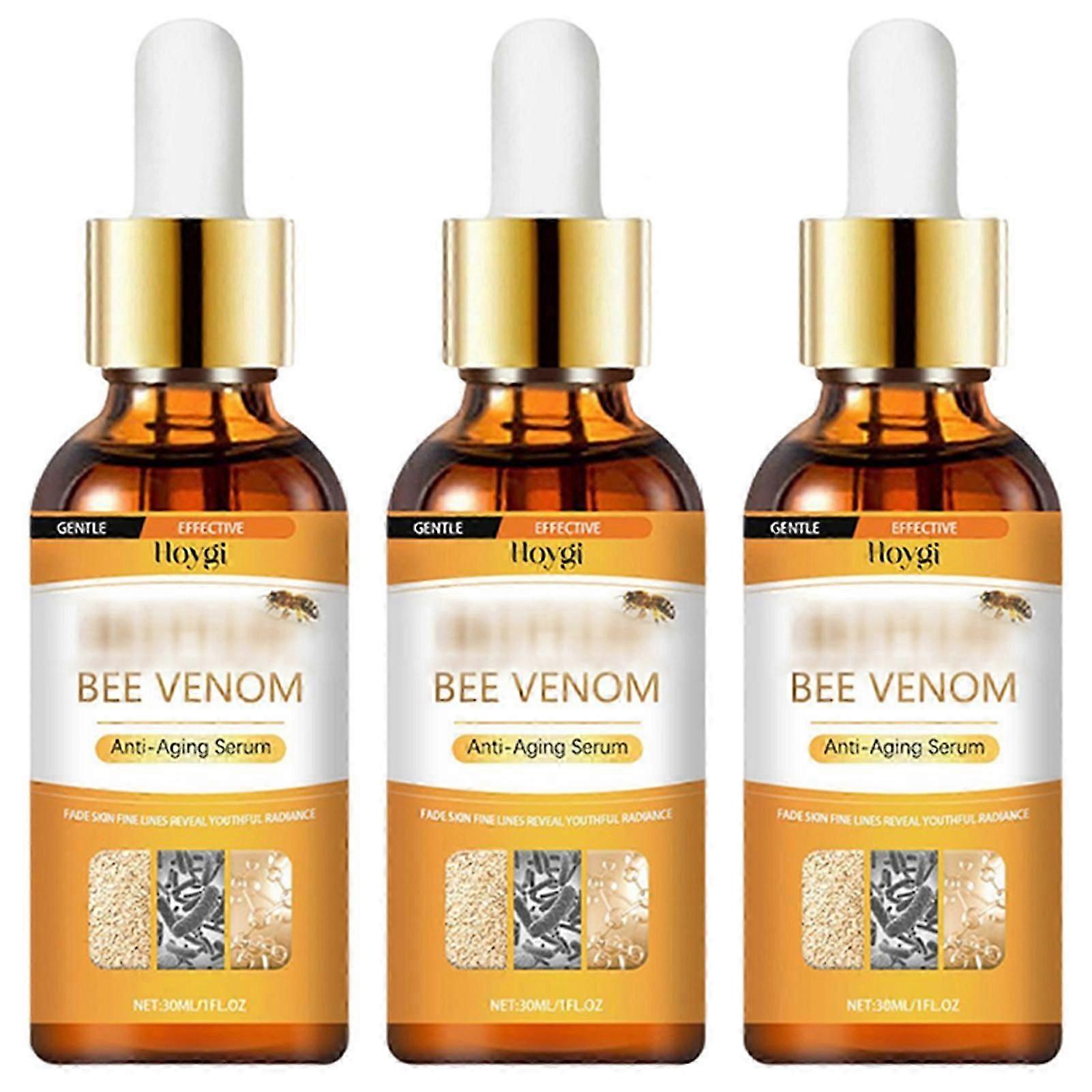 סרום ארס דבורים לפנים וצוואר נוזל למזעור נקבוביות לכל סוגי העור