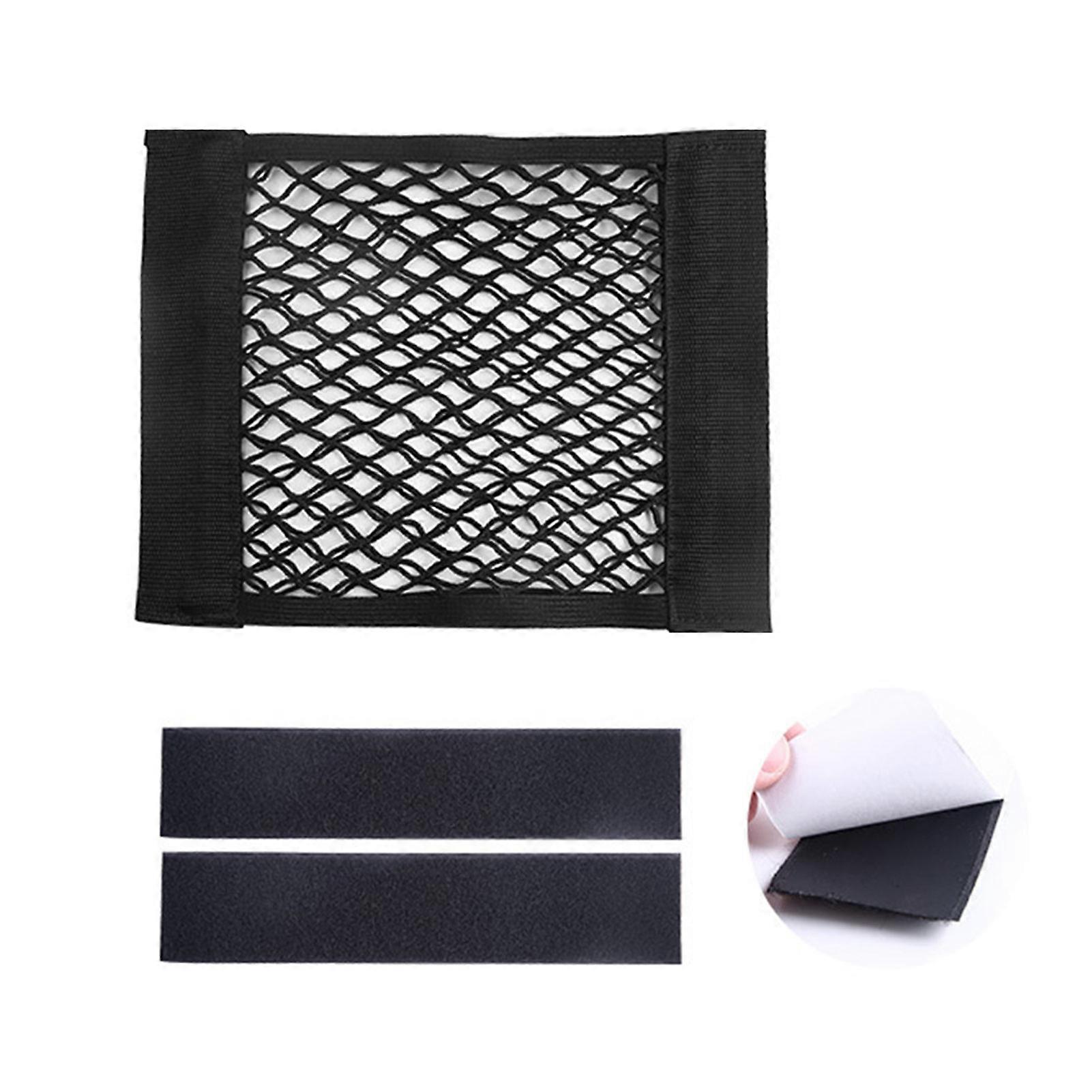 2set Car Storage Net With Processed Edging For Durability Car Trunk Storage Artifact Fixing Bracket