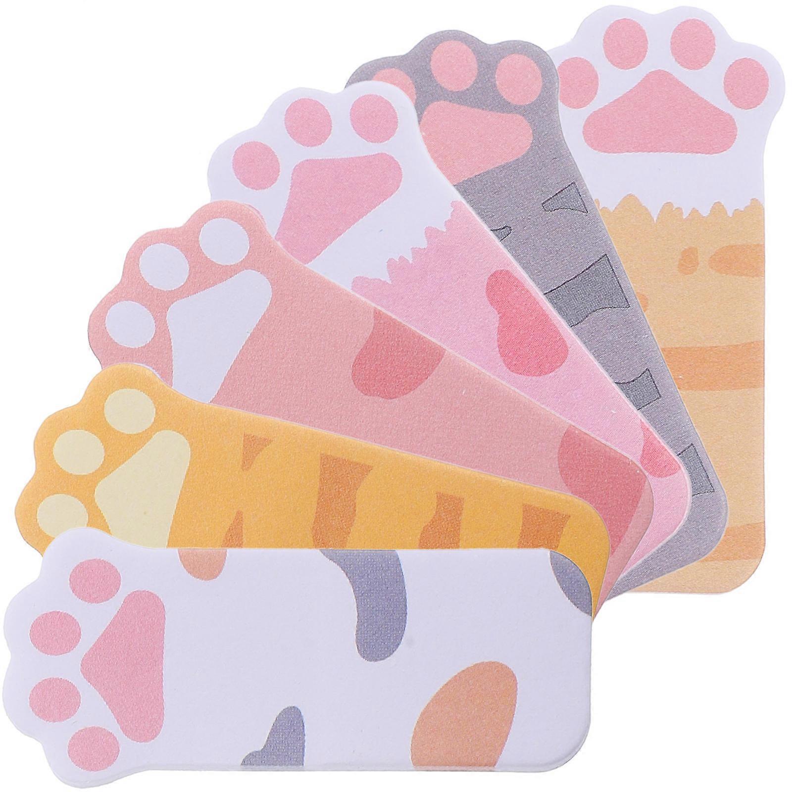 Multi-Function Memo Pads Kawaii for Writing 24Sets Paw Markers