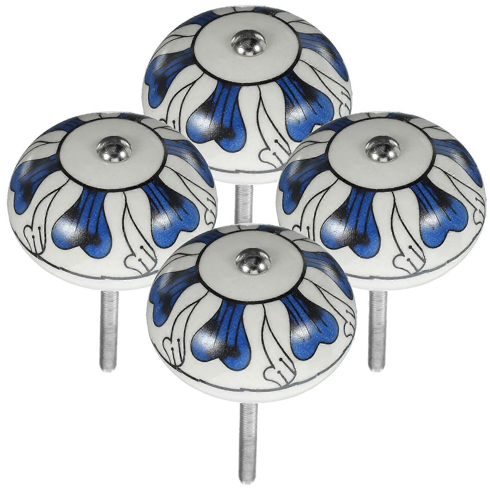 Decorative Cabinet Knobs 12Pcs Hand-Painted Square Design Multi Color Suitable For Homeowners And Interior Designers