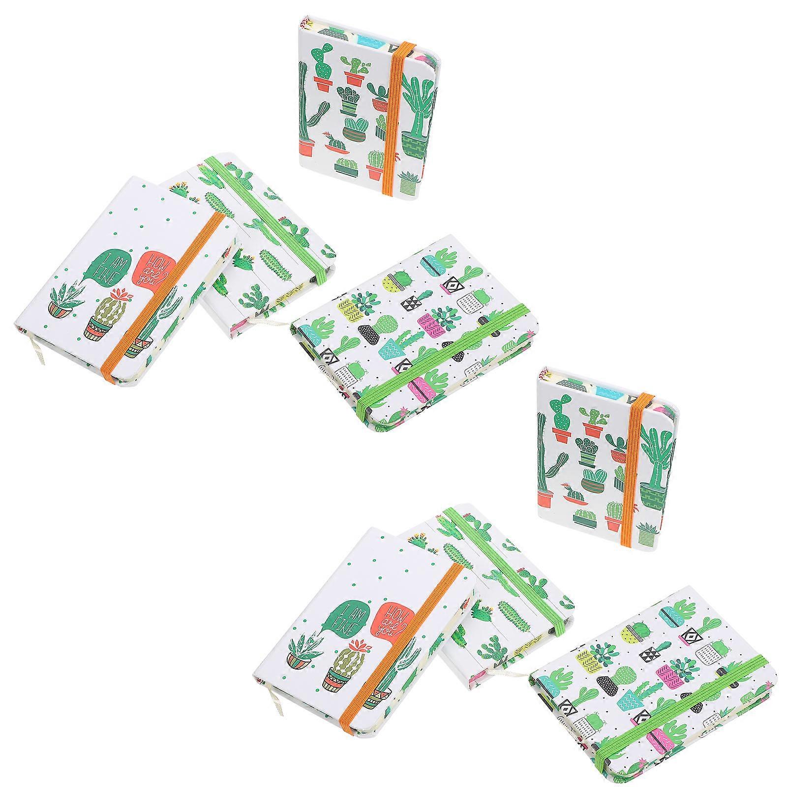 Cactus Cartoon Notebook for Writing Use 8Pcs Smooth Writing Portable Notebooks