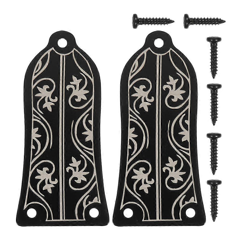 Guitar Triangle Rod Cover Metal for Truss Rod Replacement 4Sets Pack