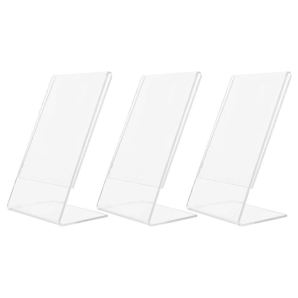 Picture Frame Stands Rectangular Acrylic Photo Display Racks Friends 3Pcs