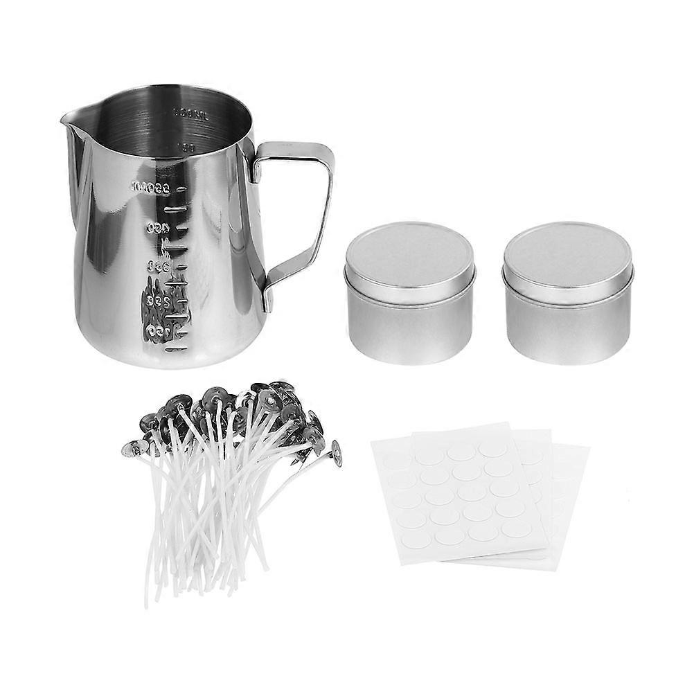 Kendin Yap Mum Malzemeleri Mum Yapımı Aracı Balmumu Kabı Eritme Seti 3 Set