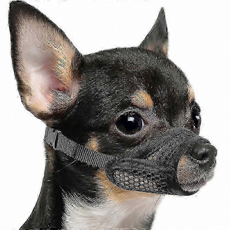 Short Snout Dog Muzzle for Small Medium Breeds Anti-Bite Protection Brachycephalic Friendly Mesh Design Chihuahua Pomeranian